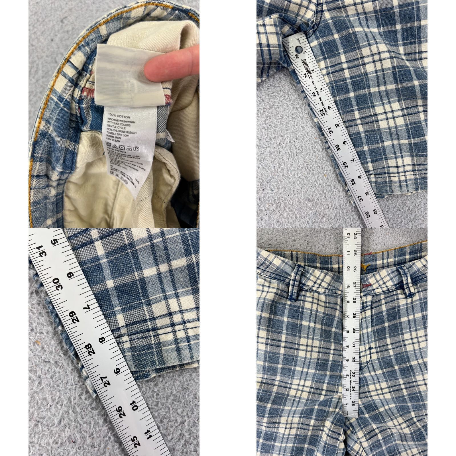 Tommy Bahama Tommy Bahama Shorts Mens 30 Blue Plaid 100% Cotton Woven Beach Vacation Vegas Size US 30 / EU 46 - 8 Thumbnail