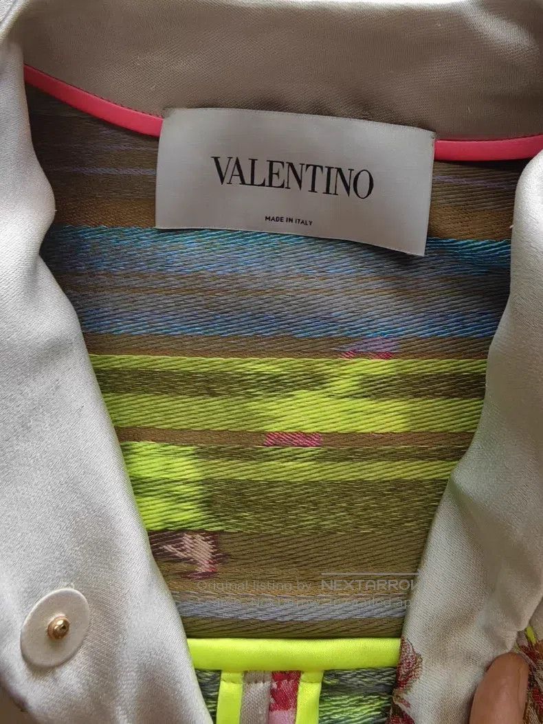 Valentino Valentino Beige brocade new Chinese trench coat Size S / US 4 / IT 40 - 5 Thumbnail