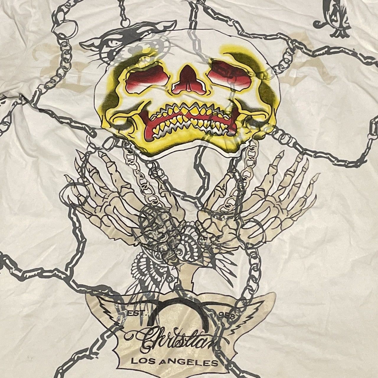 Affliction × Ed Hardy × Tapout Rare Christian Audiguer Tee Y2K Affliction Style Size US M / EU 48-50 / 2 - 2 Thumbnail