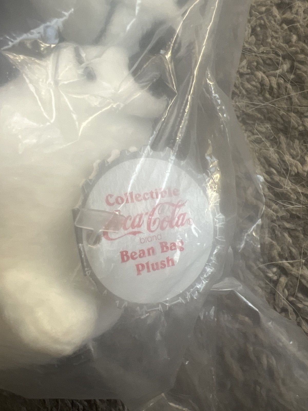 Coca Cola 1998 Coca-Cola Polar Bears Kissing Bean Bag Plush Size ONE SIZE - 3 Thumbnail