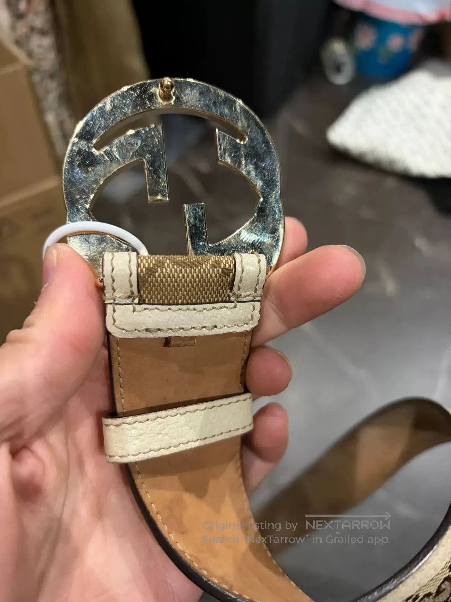 Gucci Gucci GG Classic Monogram Belt. Size ONE SIZE - 4 Thumbnail