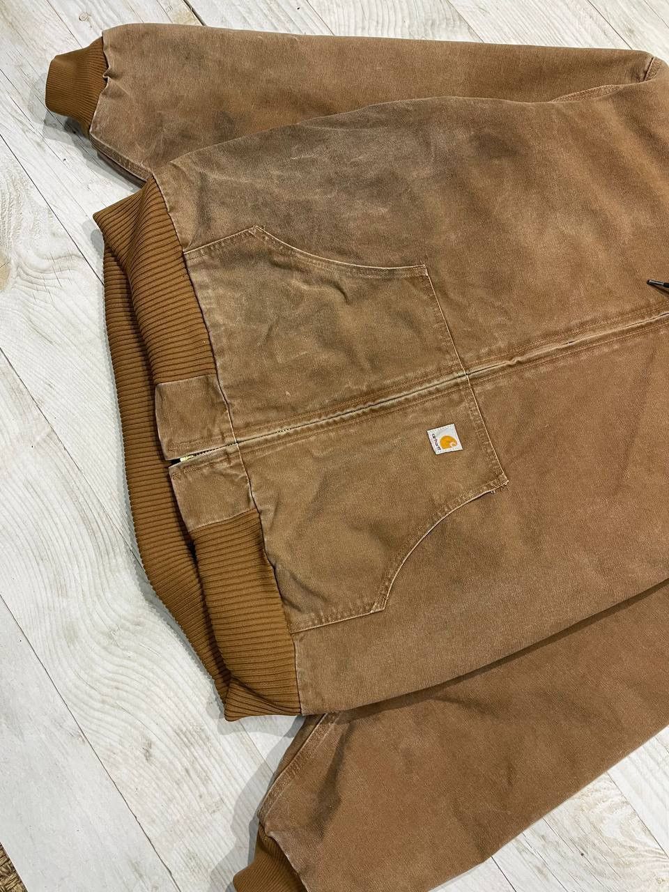 Carhartt Vintage Carhartt Active Jacket Faded Distressed Work Bomber Size US XXL / EU 58 / 5 - 3 Thumbnail