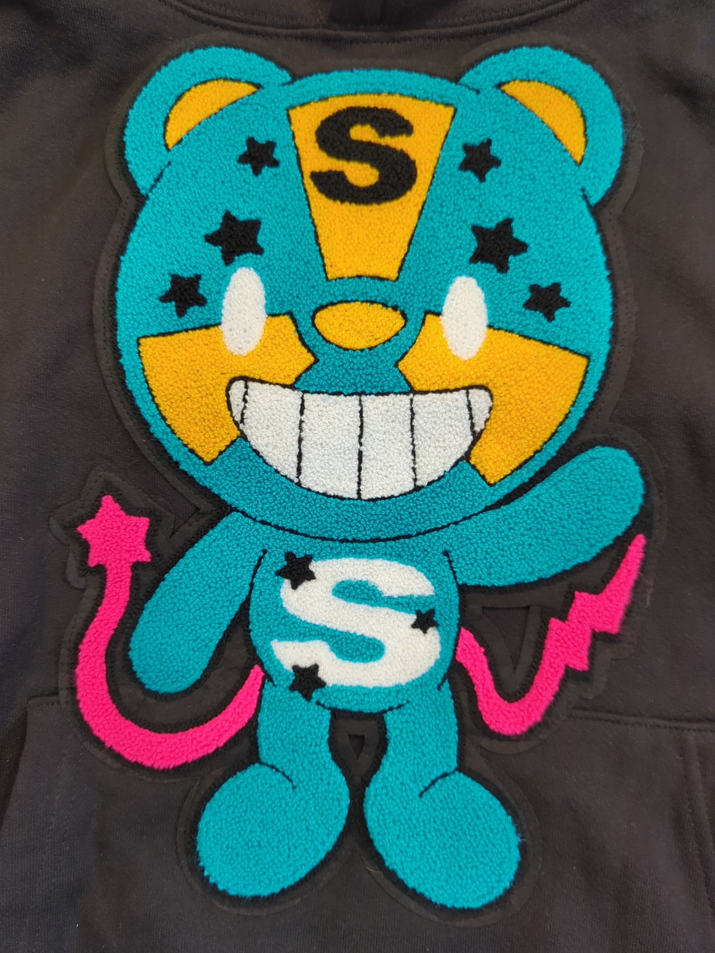 Sukamii SUKAMII Radioactive Bear Hoodie Small Black Heavy Sweatshirt Size US S / EU 44-46 / 1 - 2 Thumbnail