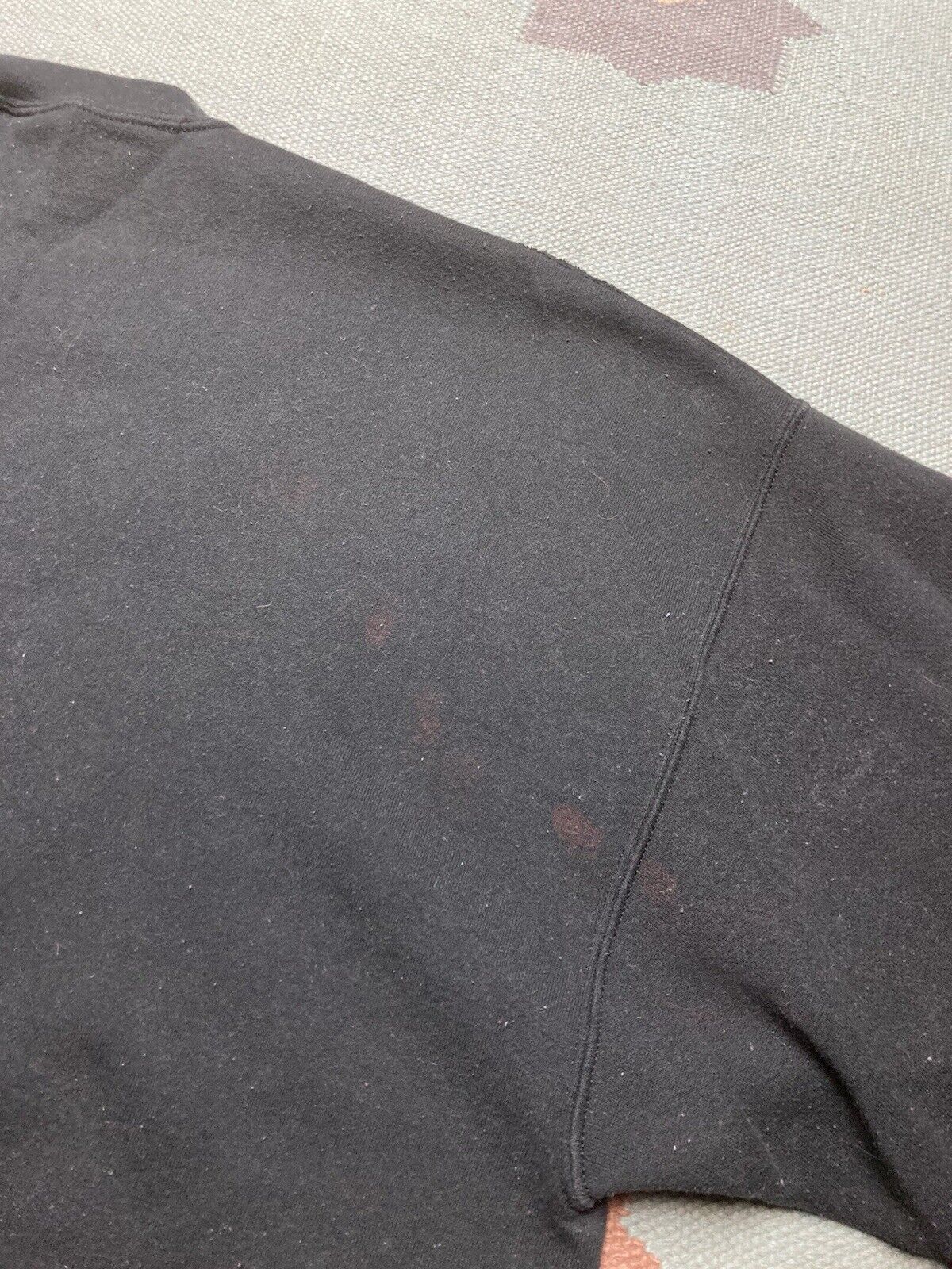 Vintage VTG crewneck sweatshirt blank fade black grunge Franklin 3XL Size US XXL / EU 58 / 5 - 6 Thumbnail
