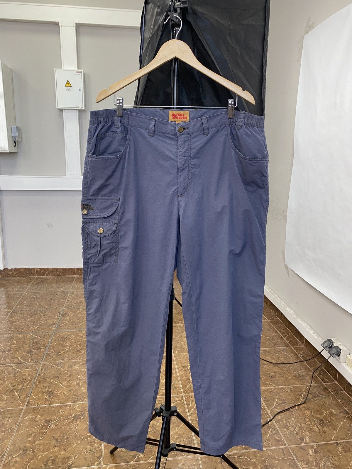 Fjallraven Vintage 90s Fjallraven Nylon Cargo Trekking Outdoor Pants Size US 35 - 1 Thumbnail
