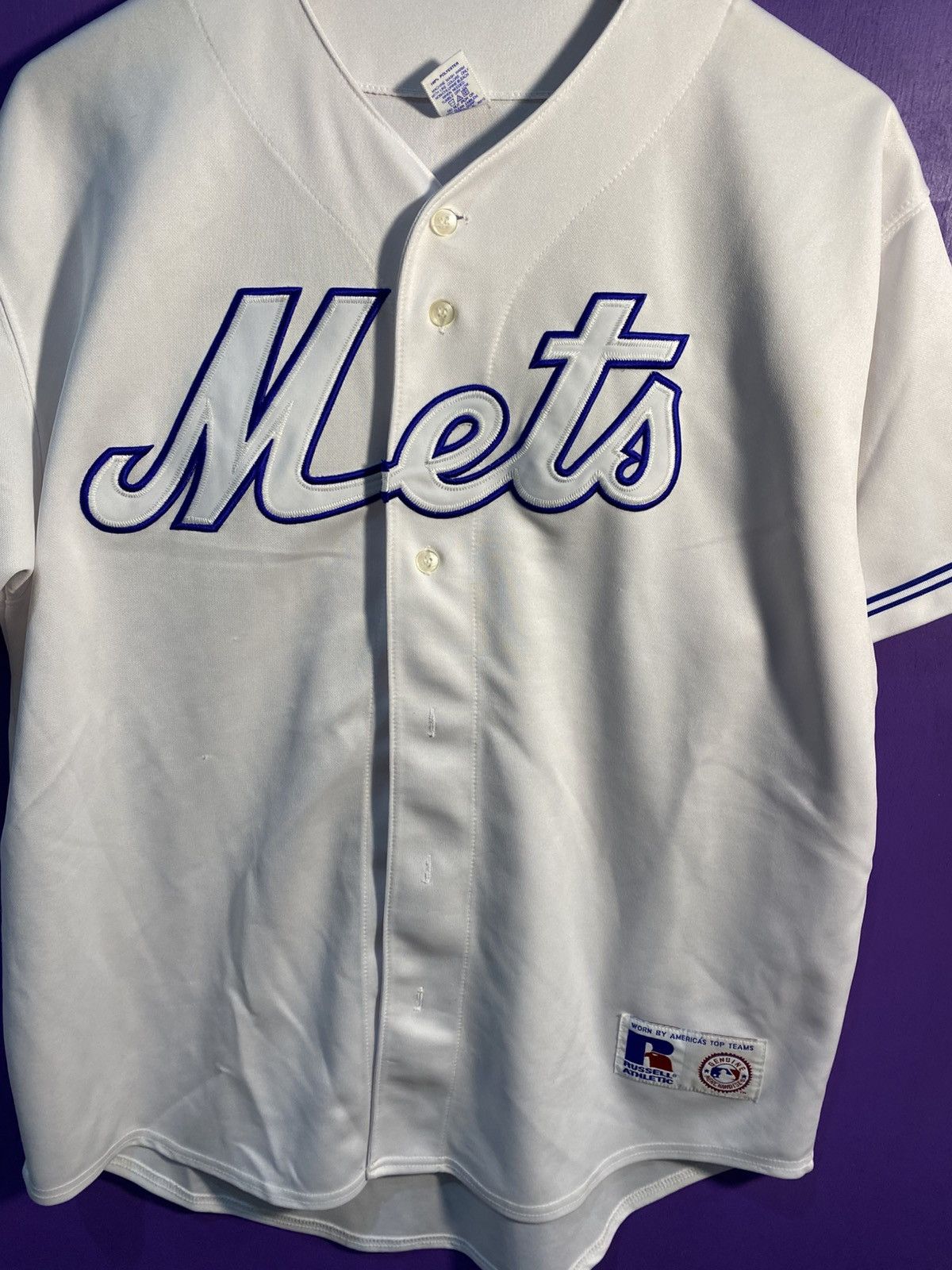 MLB Vintage 90s Russell athletic New york mets jersey Size US M / EU 48-50 / 2 - 3 Thumbnail