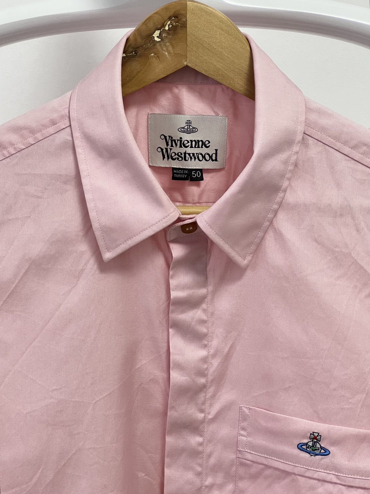 Vintage × Vivienne Westwood Vivienne Westwood embroidered logo button up shirt Size US M / EU 48-50 / 2 - 3 Thumbnail