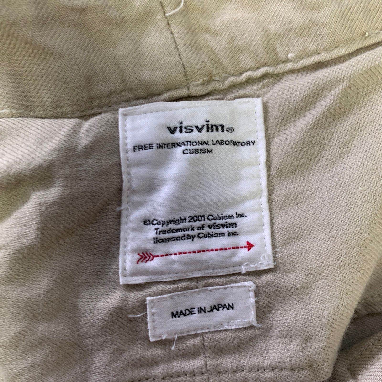 Visvim VISVIM Khaki Distressed Cotton Button Fly Casual Pants Size US 37 - 9 Thumbnail