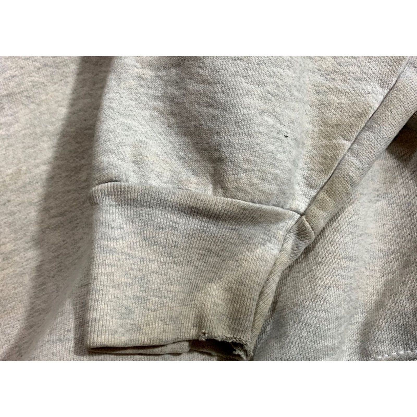Fruit Of The Loom VINTAGE 90s In Hoc Signo Vince's Men's Distressed Gray Crewneck Sweatshirt XL Size US XL / EU 56 / 4 - 7 Thumbnail