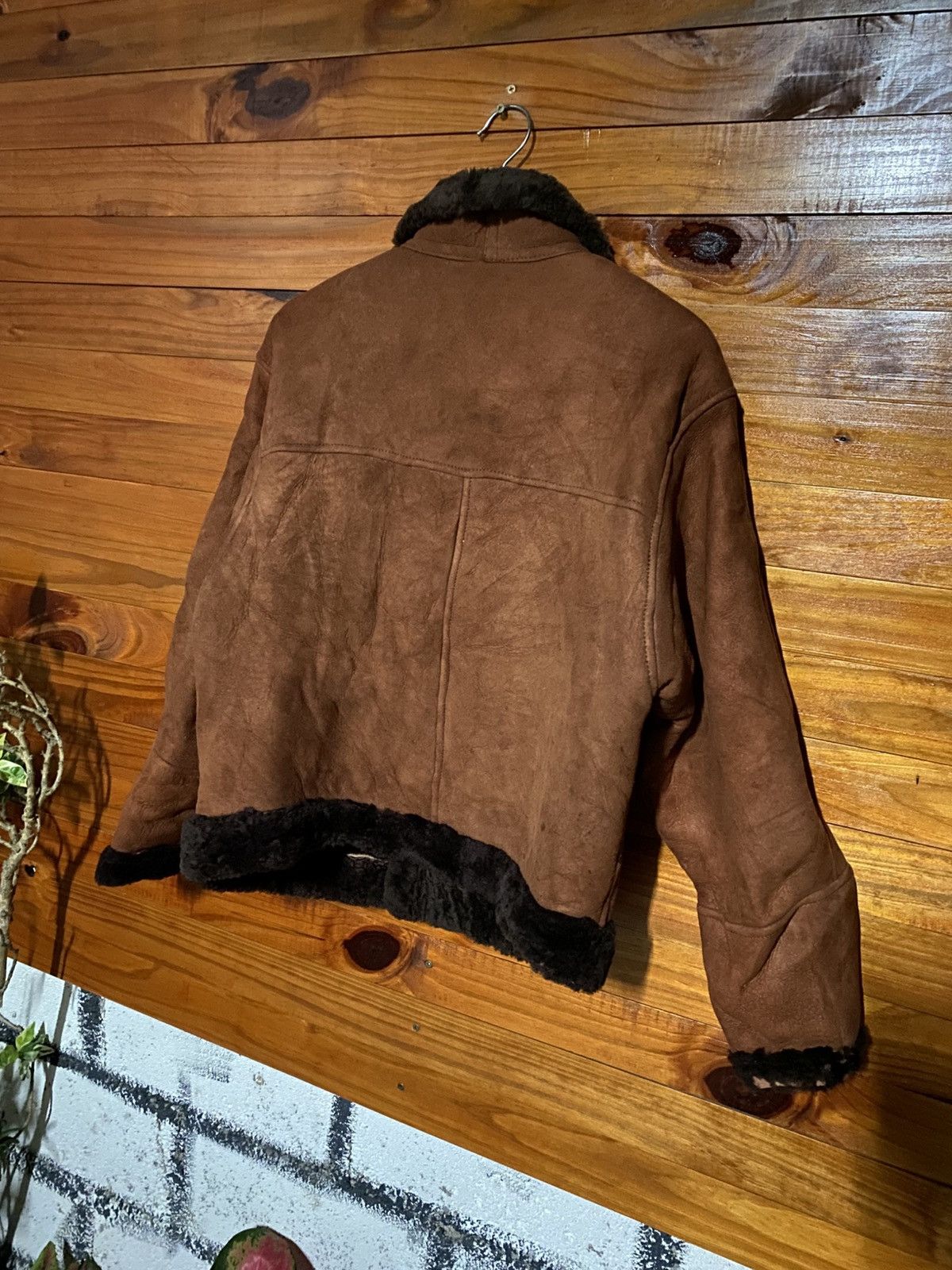 Vintage Vintage Italian Shearling Jacket by Teodem – Brown Suede Size US M / EU 48-50 / 2 - 9 Thumbnail