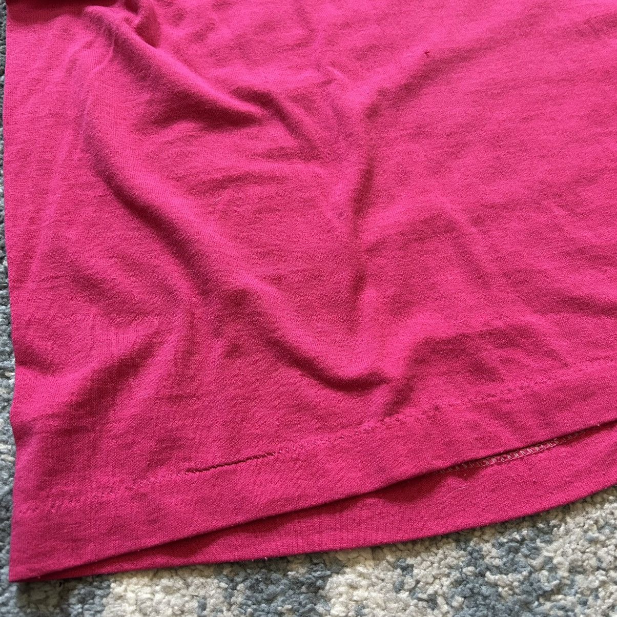 Vintage 90s SLUBBY SiNGLE STiTCH HOT PiNK CHiCAGO SOUVENiR FUCHSiA Size M / US 6-8 / IT 42-44 - 2 Thumbnail