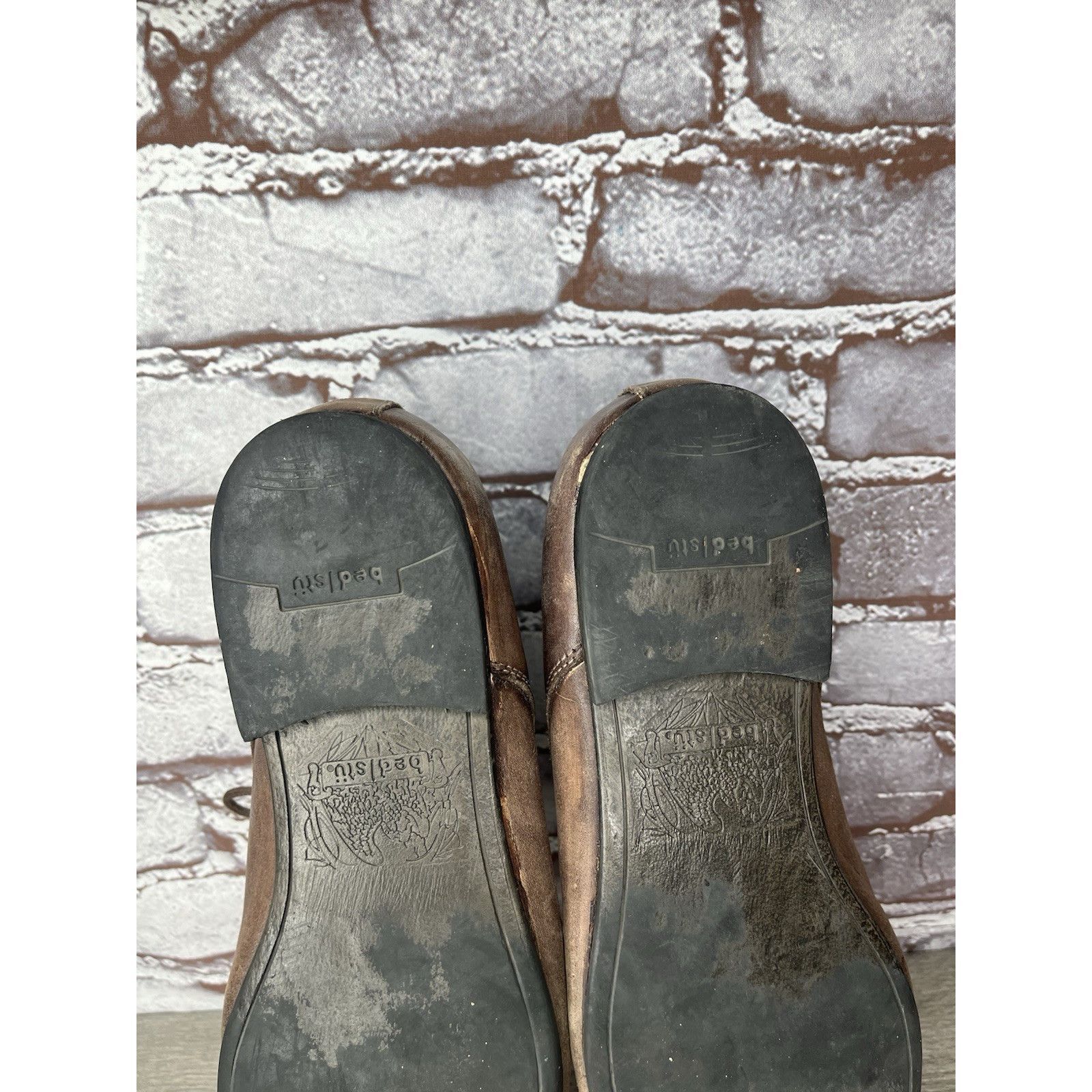 Bed Stu Bed Stu Distressed Brown Oiled Leather Lace Derby Oxfords Me Size US 10.5 / EU 43-44 - 21 Thumbnail