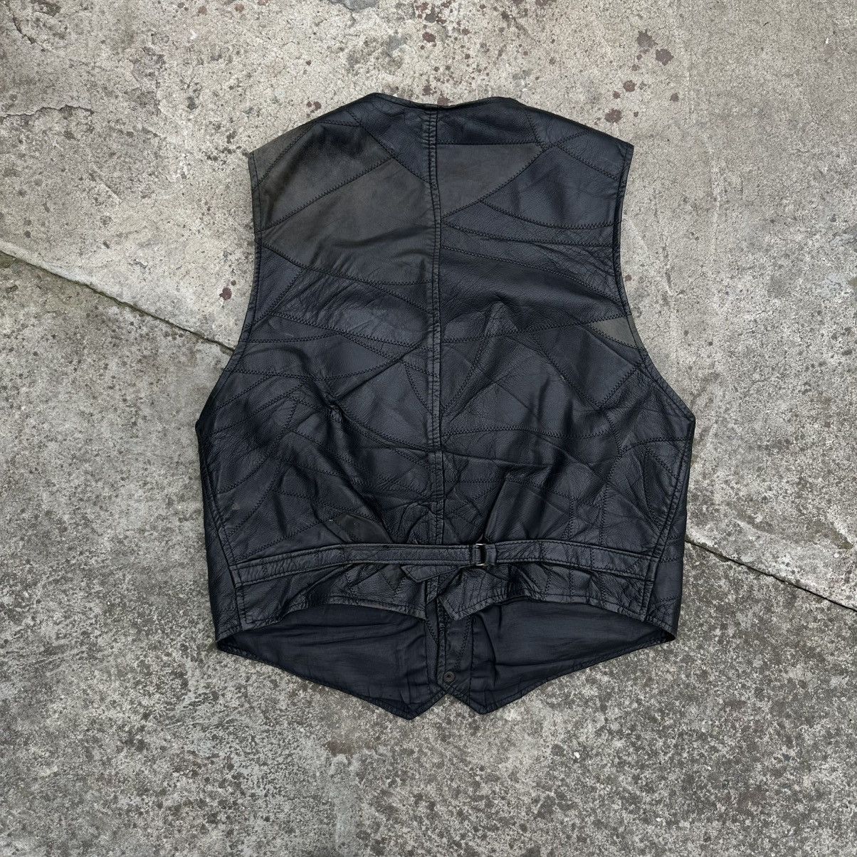 Japanese Brand × Y/Project Vintage Japanese Style Leather Vest Y2K Band Rock 00s USA Size US M / EU 48-50 / 2 - 2 Thumbnail