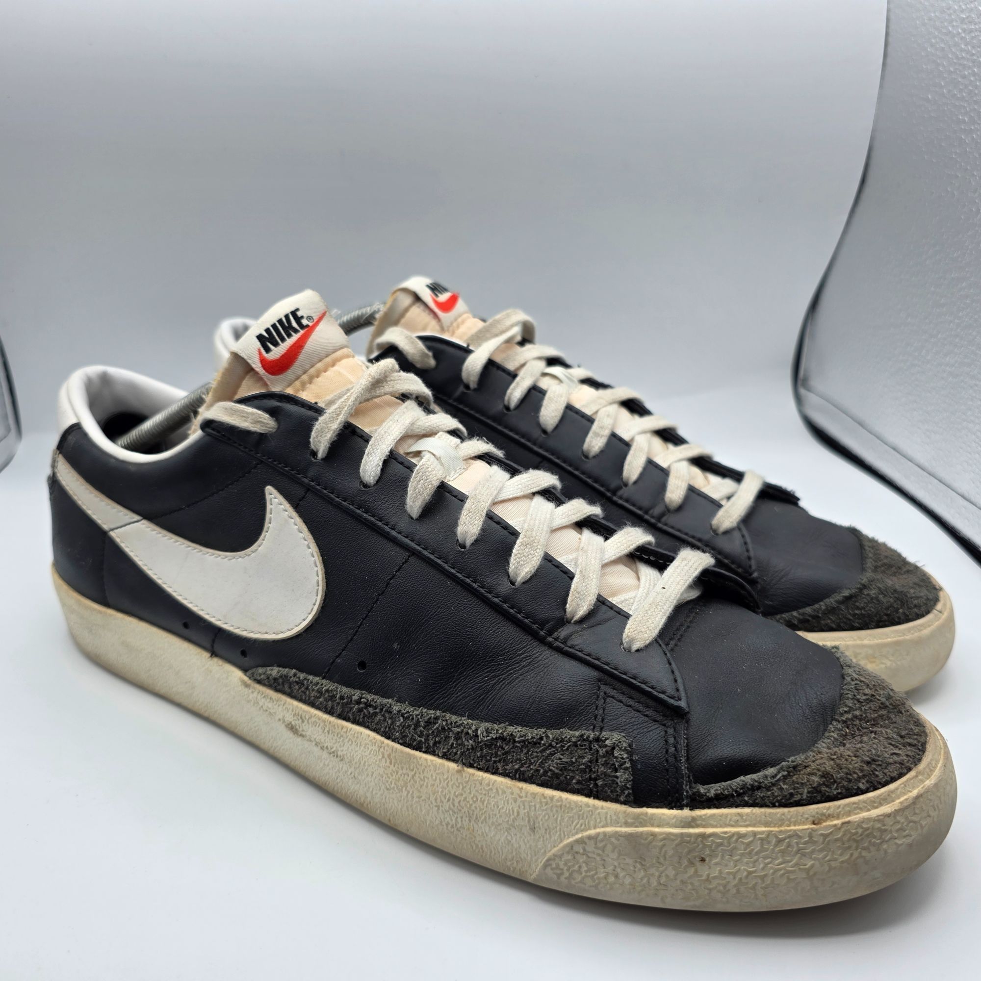Nike Blazer Low '77 Mens Size 14 Vintage Black White Sneaker