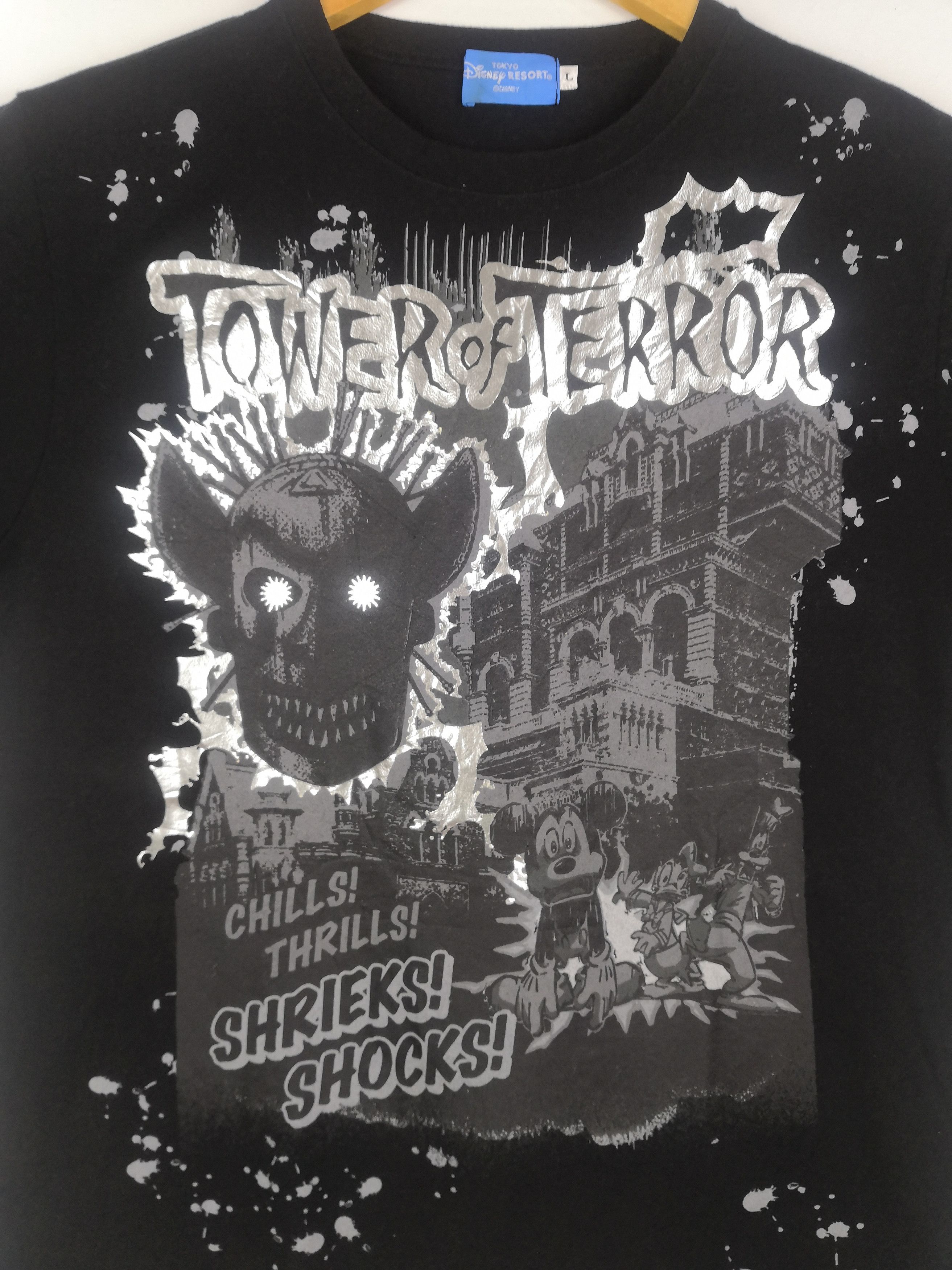 Disney Vintage Disney Tokyo Tower Of Terror T-Shirt Mickey Size US L / EU 52-54 / 3 - 2 Thumbnail