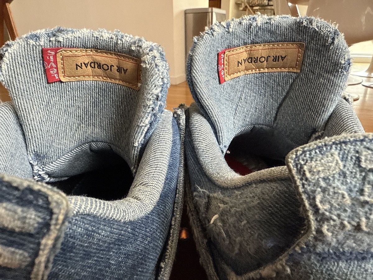 Jordan Brand × Levi's Distressed Custom Air Jordan 4 Retro Levi’s Denim Size 12 Size US 12 / EU 45 - 14 Thumbnail