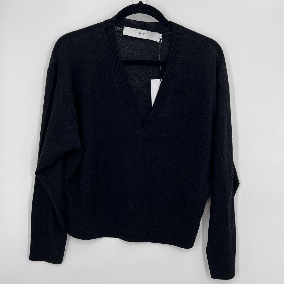 Iro NWT IRO Haru V-Neck Sweater Pullover Wool Cashmere Loose Fit Size XS / US 0-2 / IT 36-38 - 6 Thumbnail