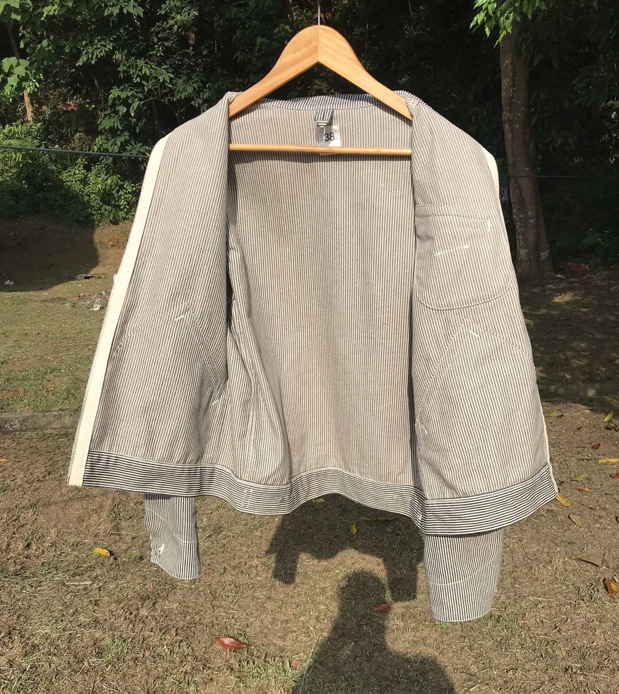 Japanese Brand × Vintage Vintage 50s Masterpiece SCYE Hickory Stripes Denim Jacket Size US M / EU 48-50 / 2 - 4 Thumbnail
