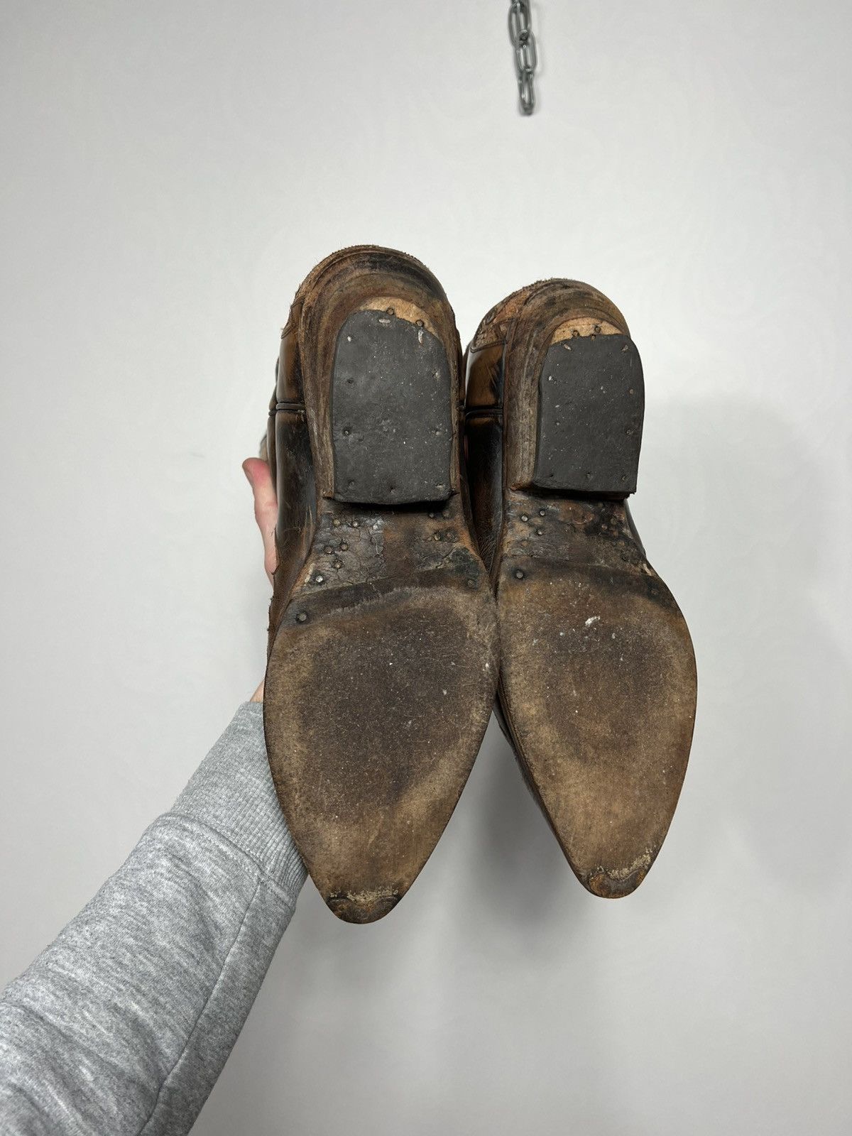 Vintage Vintage SENDRA Cowboy Leather Print Hand Tooled Boots Shoes Size US 10 / EU 43 - 14 Thumbnail