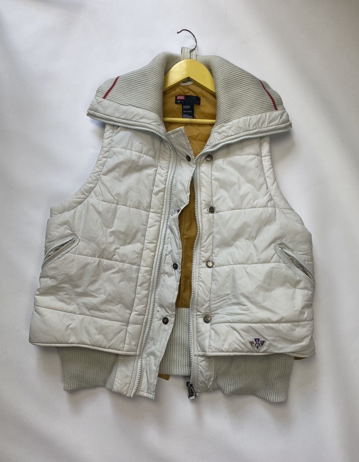 Diesel Nylon Vest Jacket Y2k Style Rare Japanese style