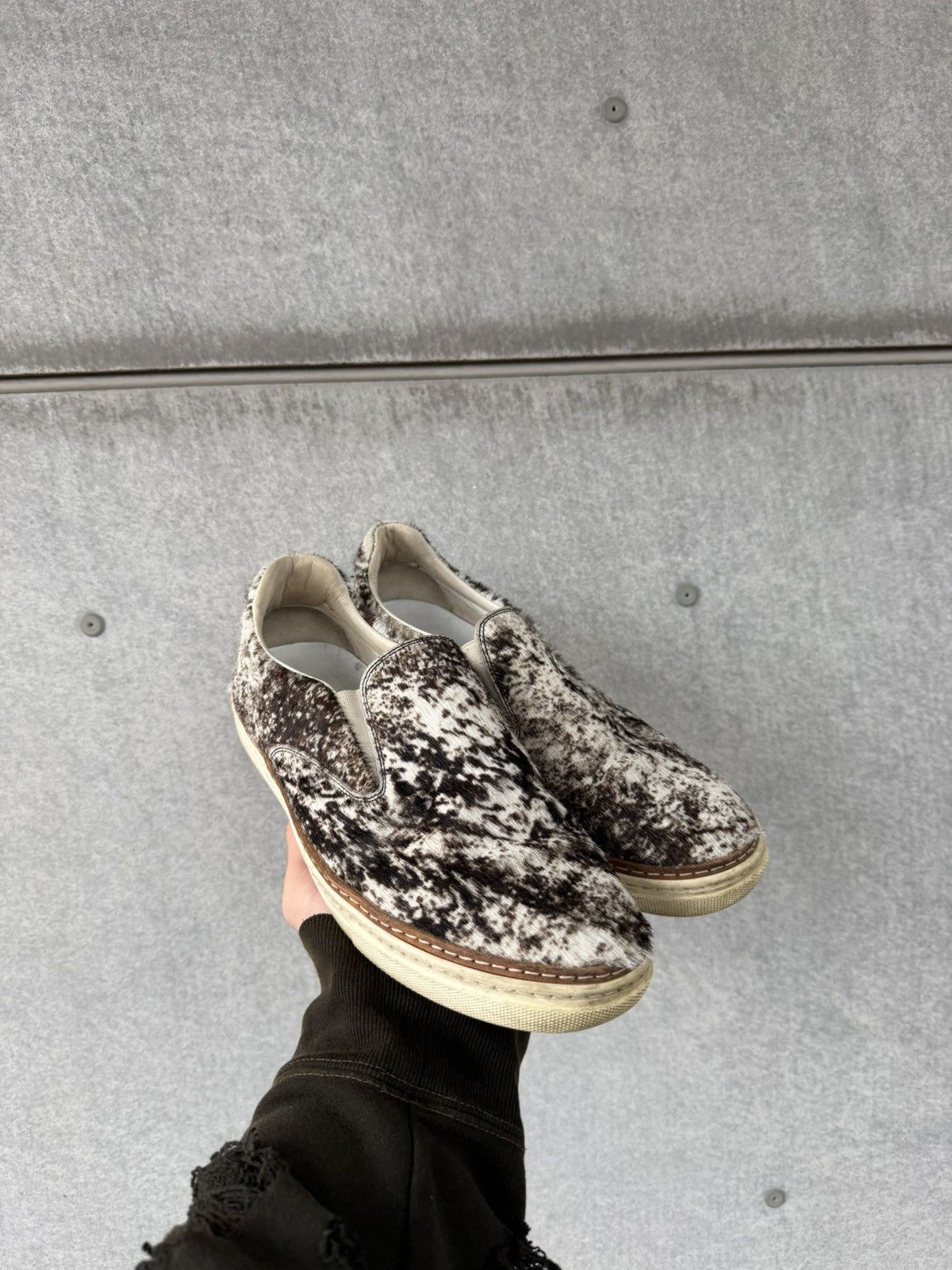 Maison Margiela Maison Margiela Cow Hair Slip Ons Size US 9 / IT 39 - 1 Thumbnail