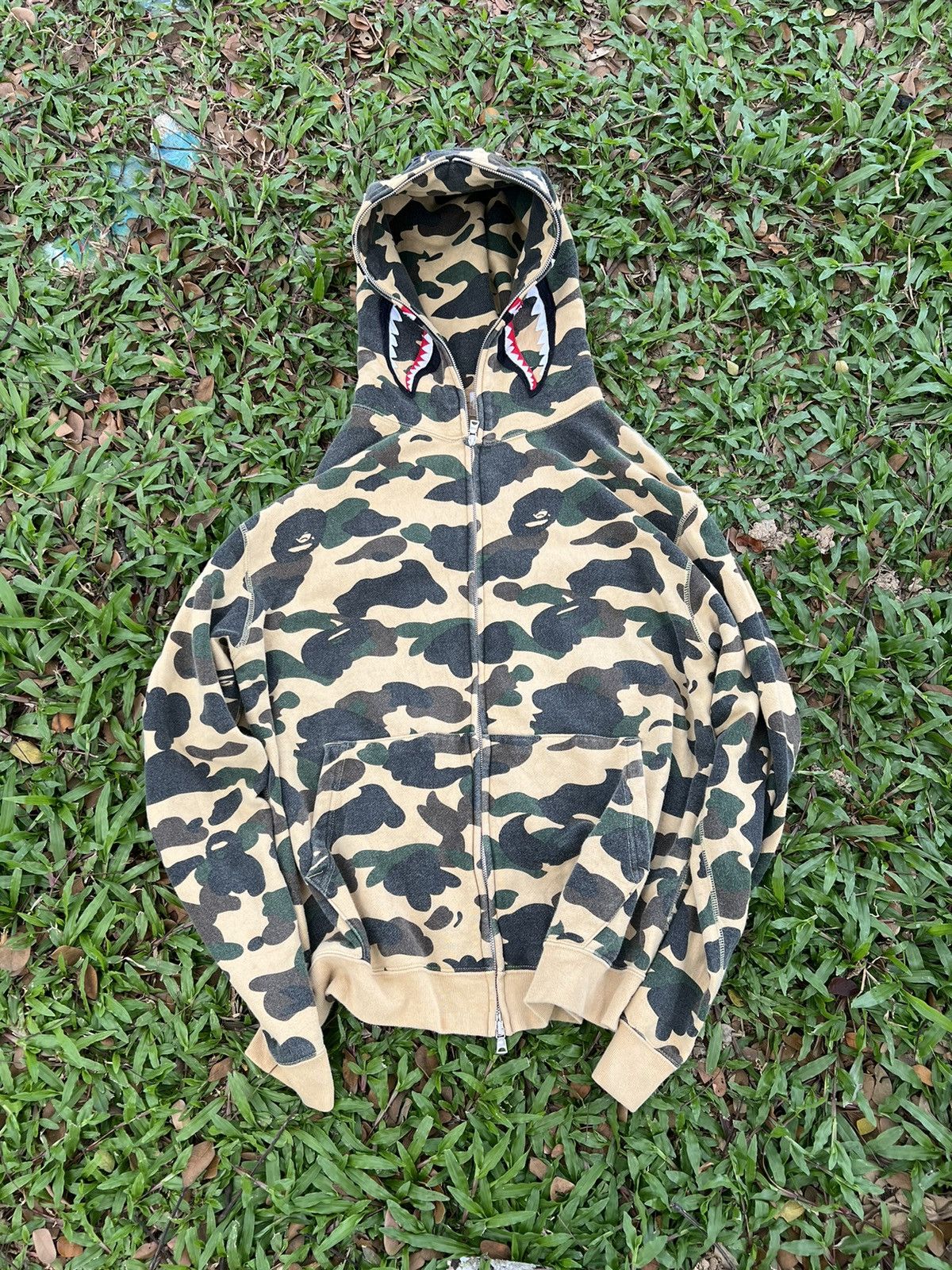 Bape 1st Camo Shark Full Zip Hoodie | Grailed