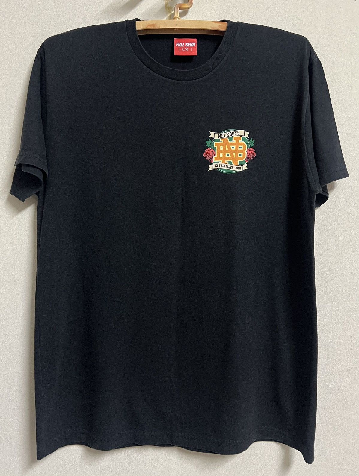 Full Send Rare Nelk Boys Full Send Logo Tee Black L Hype Size US L / EU 52-54 / 3 - 3 Thumbnail