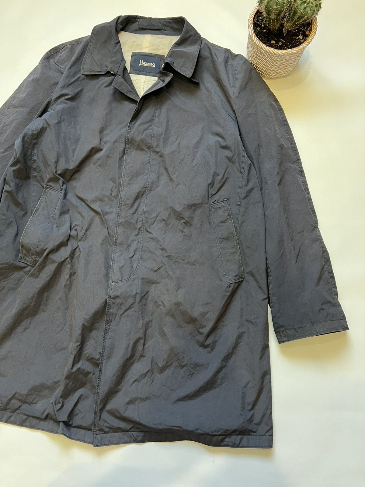 Herno Herno Light Blue Jacket Cloak Coat Nylon Size US M / EU 48-50 / 2 - 2 Thumbnail