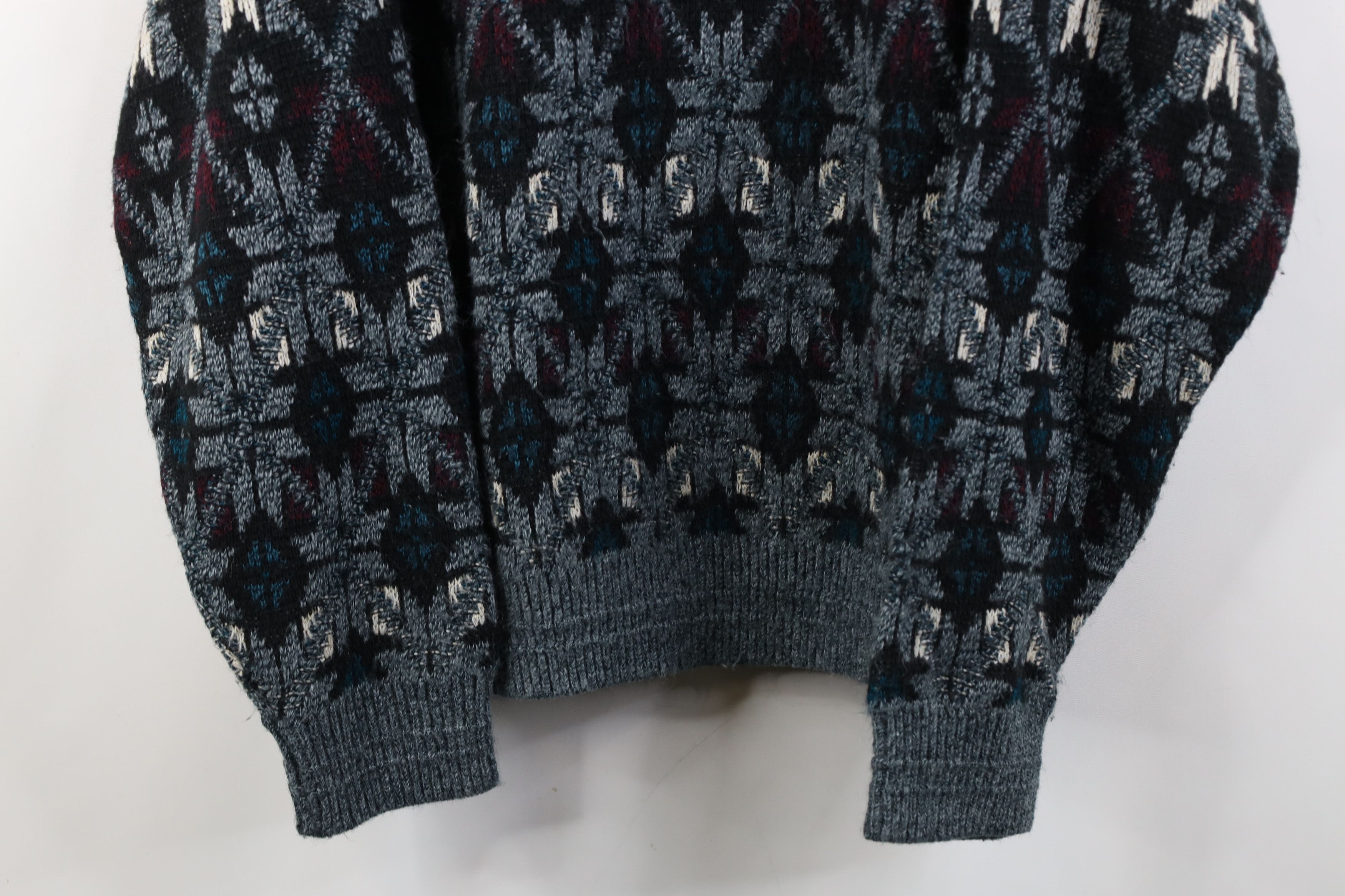 Vintage Vintage 90s Streetwear Knit Crewneck Sweater Acrylic USA Size US L / EU 52-54 / 3 - 3 Thumbnail