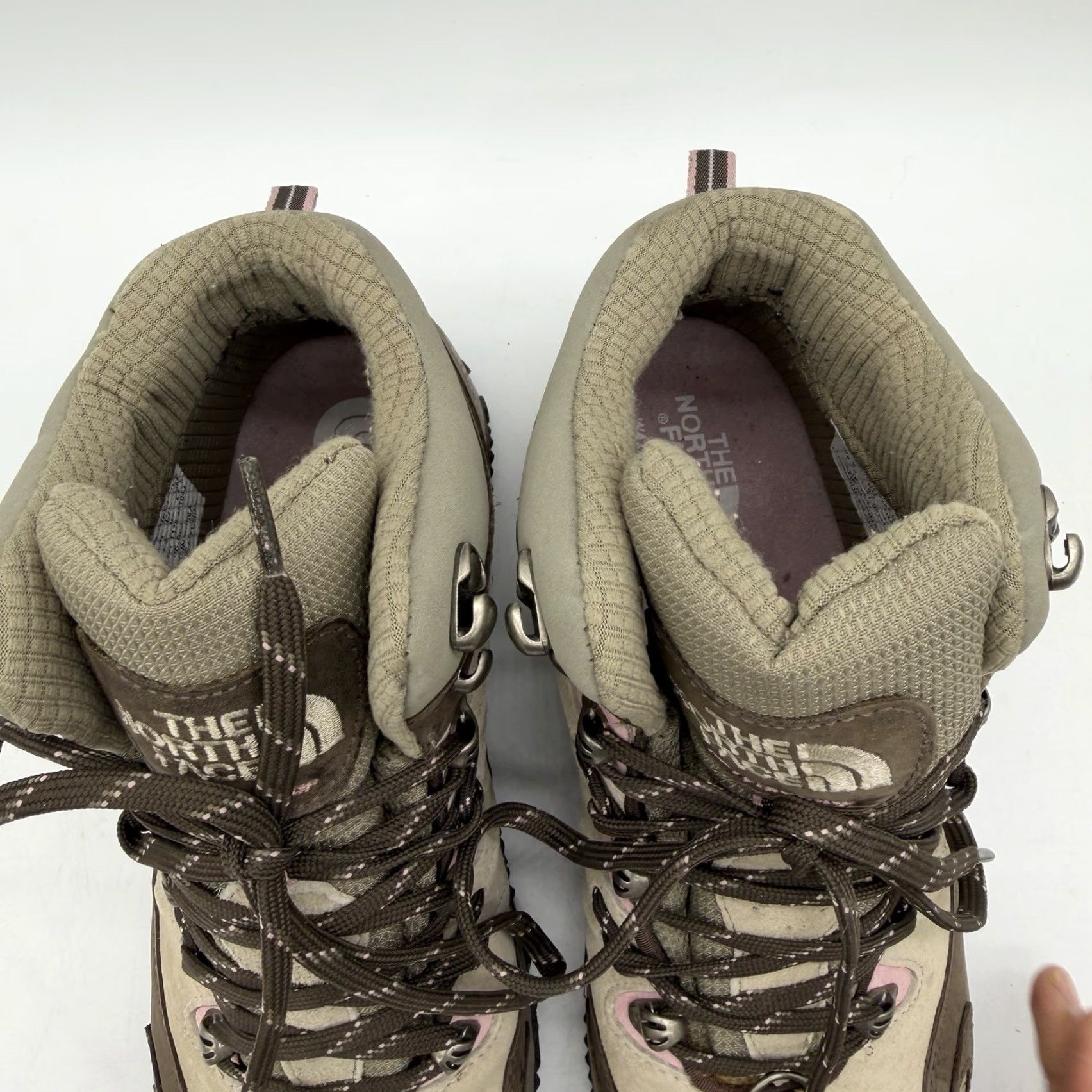 The North Face VINTAGE The North Face Winter Boots Women 11 Brown Leather 200G Primaloft Snow Hiking Boots Beige Combat Shoes Size US 11 / IT 41 - 4 Thumbnail