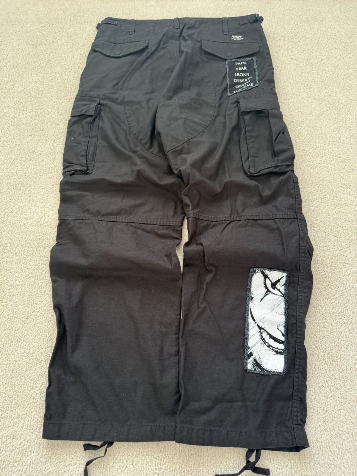 Supreme Supreme x The Crow Cargo Pants Black Size 32 Size US 32 / EU 48 - 2 Thumbnail