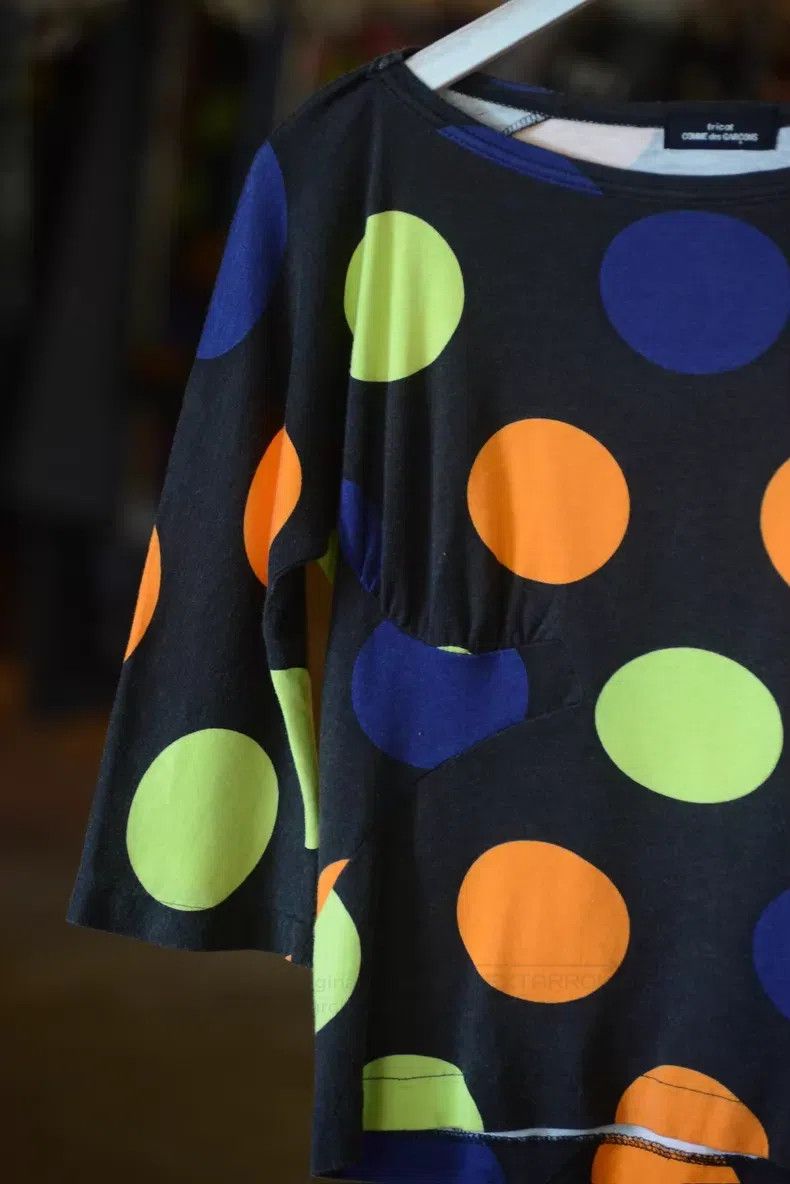 Comme des Garcons Comme Des Garcons size F Neon Polka Dot Sleeveless Top Size XS / US 0-2 / IT 36-38 - 2 Thumbnail