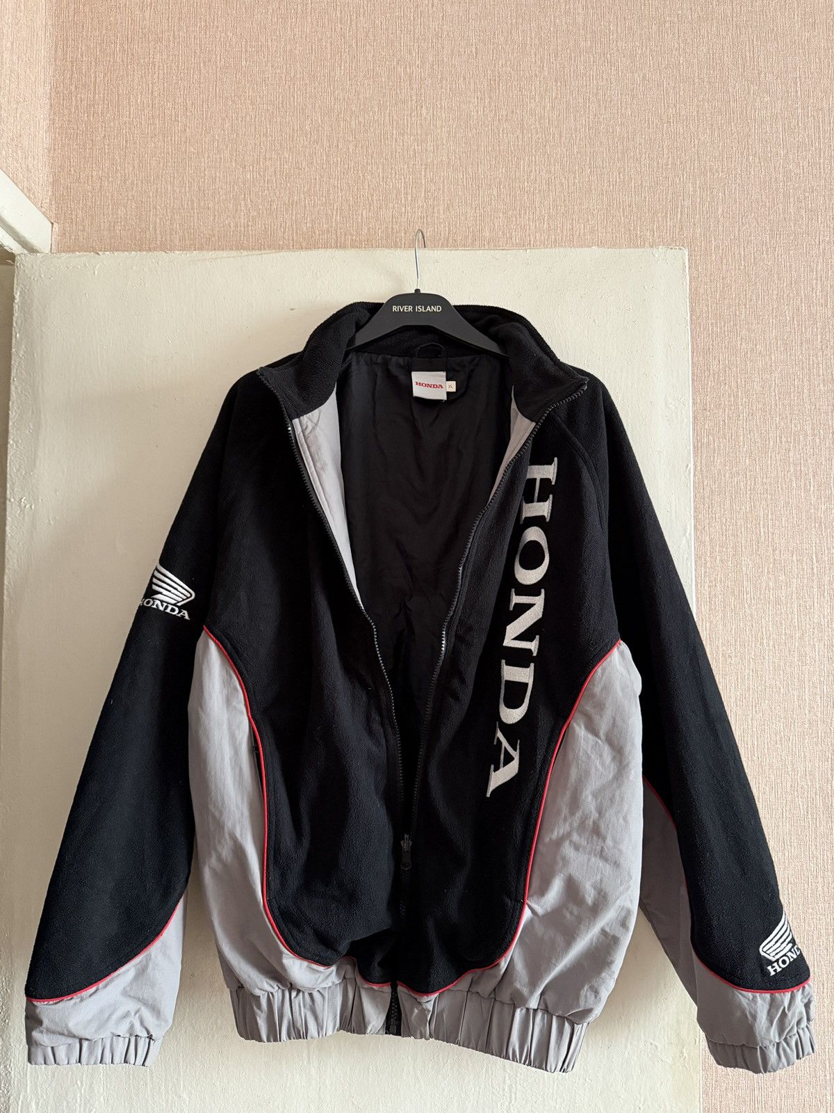 Honda Vintage Honda Racing Jacket Full Zip Motorsport Logo Size US XL / EU 56 / 4 - 5 Thumbnail