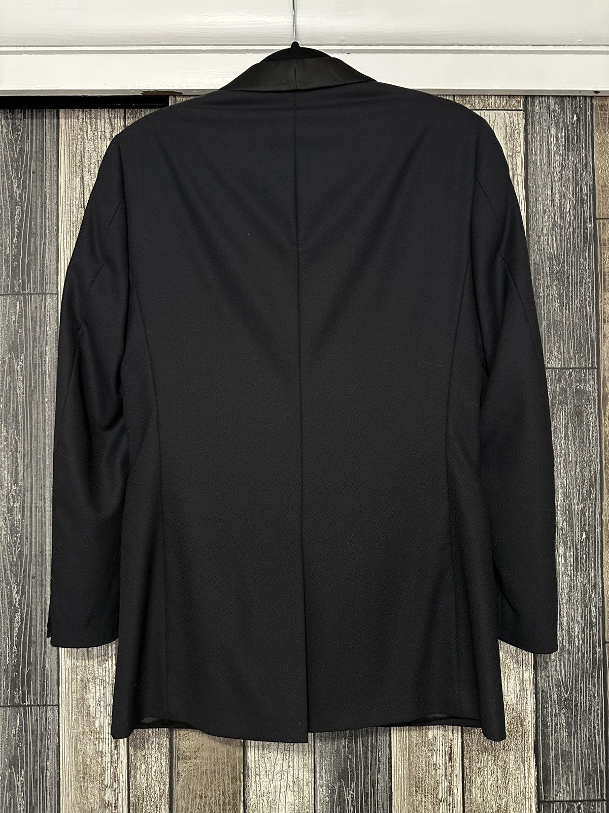 The Kooples Navy Silk Lapel Blazer Size 44S - 5 Thumbnail