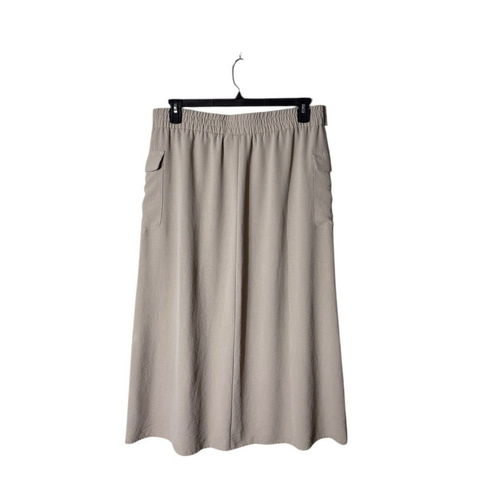 Other Women’s Taupe Maxi Skirt with Tie Waist Size 32" / US 10 / IT 46 - 3 Thumbnail