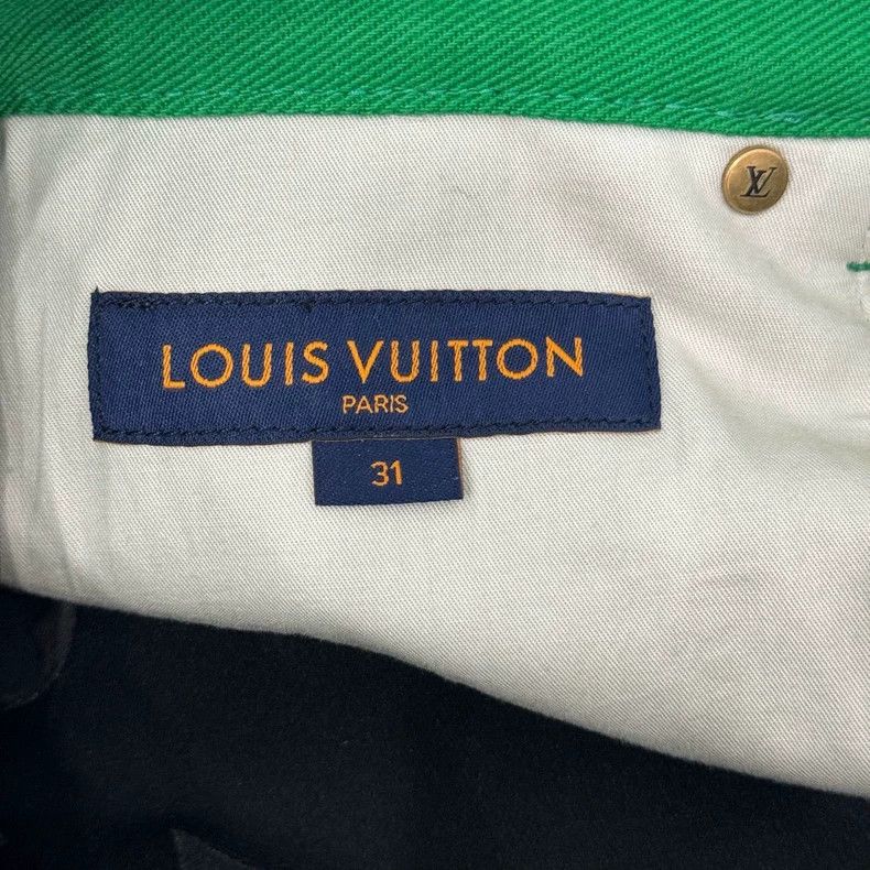 Louis Vuitton Louis Vuitton Green full print print overalls pants Size US 31 - 7 Thumbnail