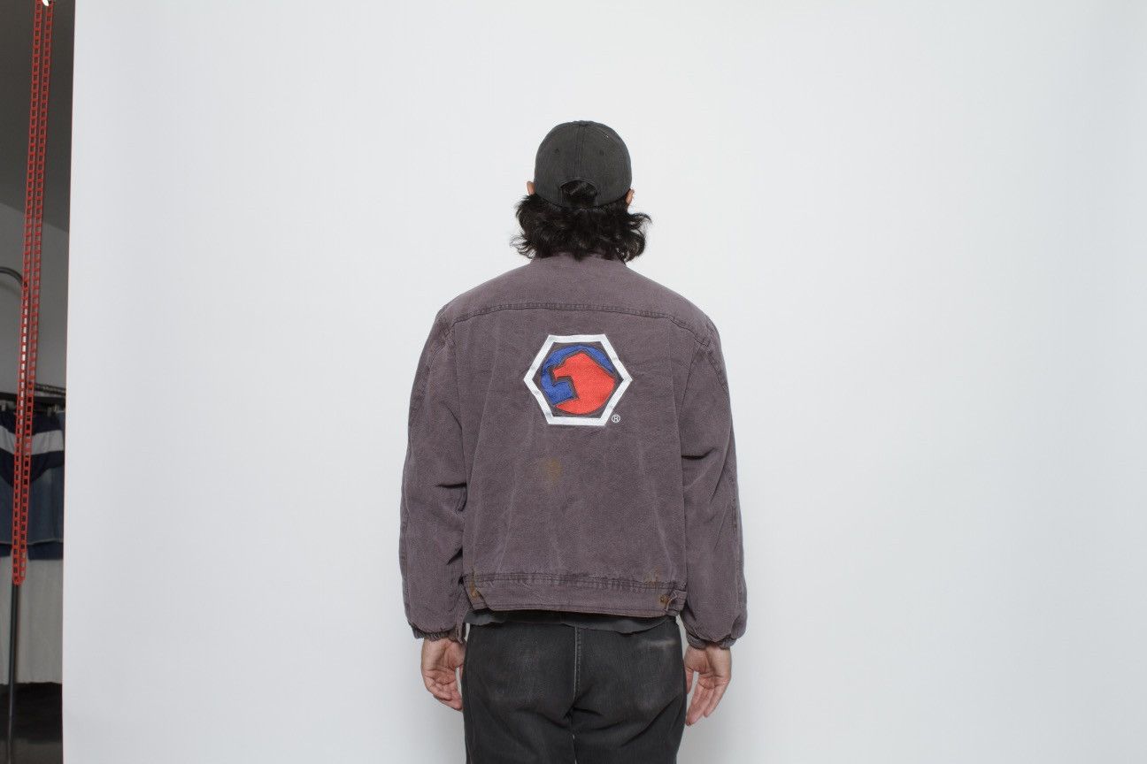 Vintage PURPLE COTTON CANVAS WORKWEAR JACKET BY MATCO TOOLS Size US L / EU 52-54 / 3 - 5 Thumbnail