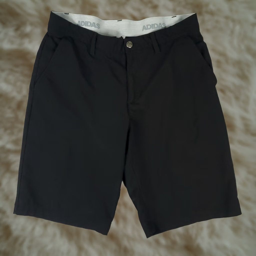 Adidas Adidas Shorts Mens 32 Black Golf Casual Chino Flat Front Slash Pockets Logo Pro Sports Mens Size US 32 / EU 48 - 1 Thumbnail