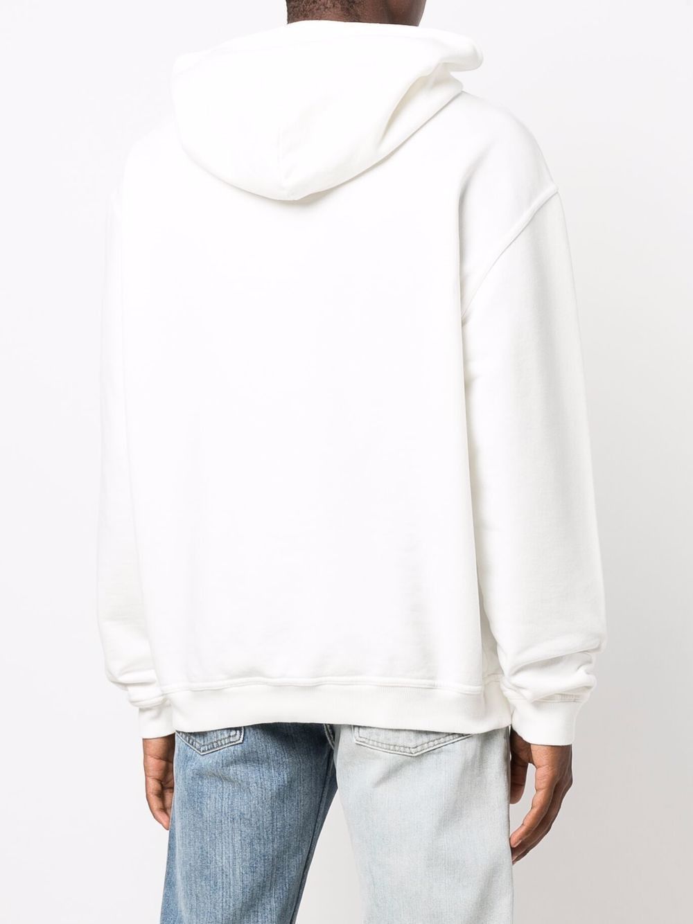 Maison Margiela o1s22i1n1024 Reversed Logo Hoodie White Size US M / EU 48-50 / 2 - 4 Thumbnail