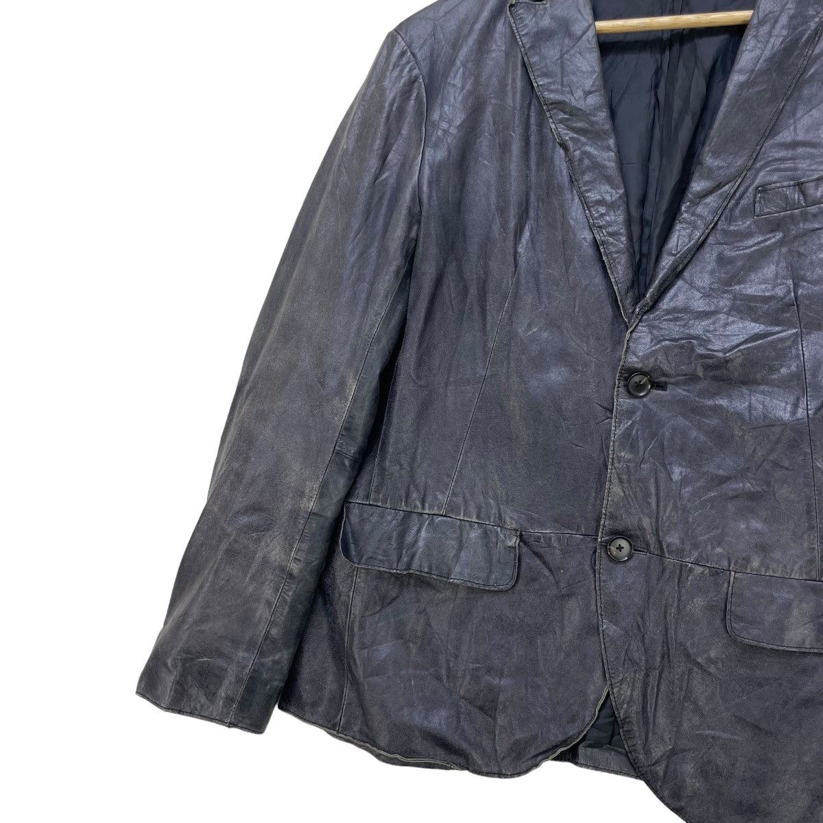 Edifice Japan × KMRii Italian Designer Edifice Horse Hide Leather Jacket Size M / US 6-8 / IT 42-44 - 3 Thumbnail