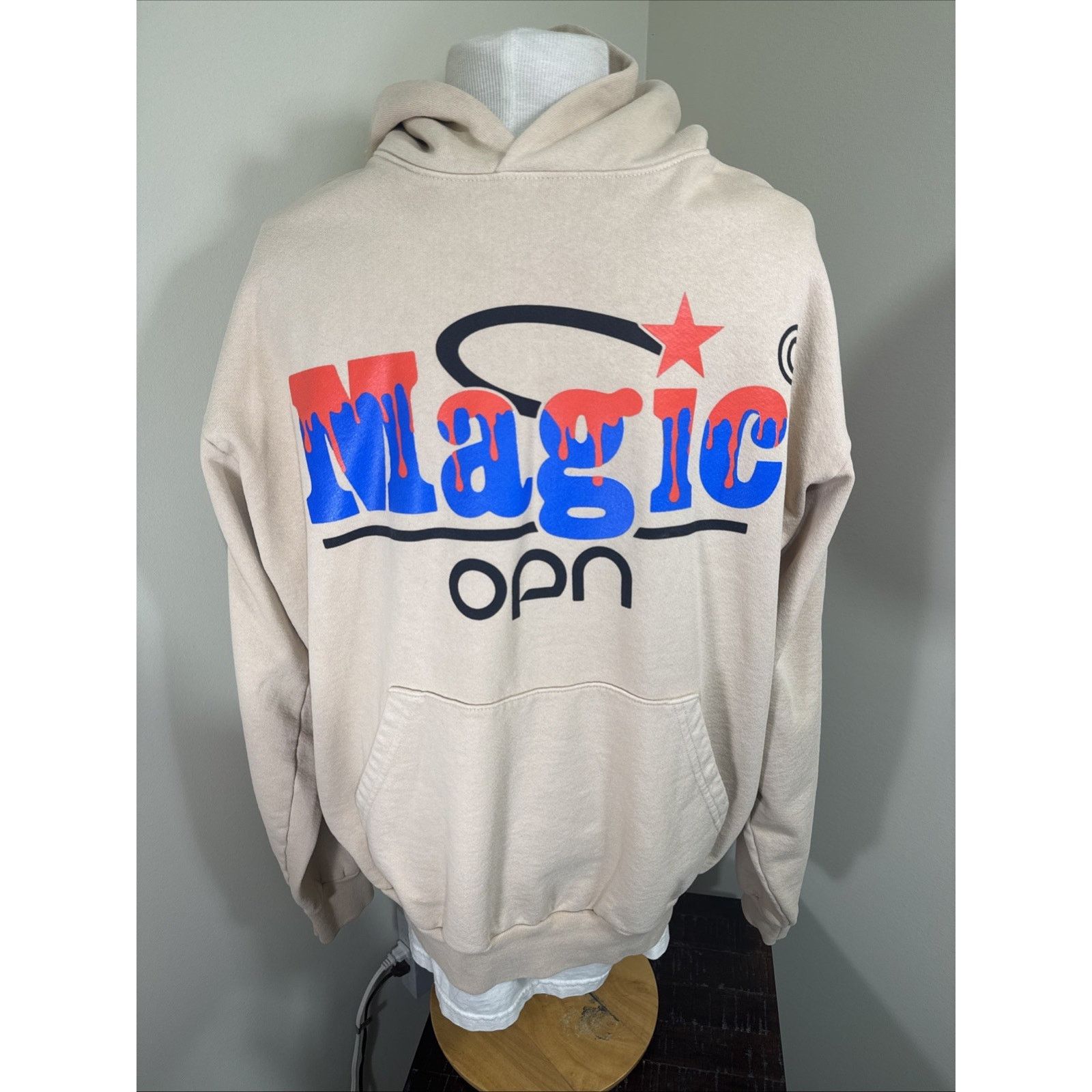 Online Ceramics Online Ceramics MagicOPN Oneohtrix Point Never Beige Hoodie Size US L / EU 52-54 / 3 - 1 Thumbnail