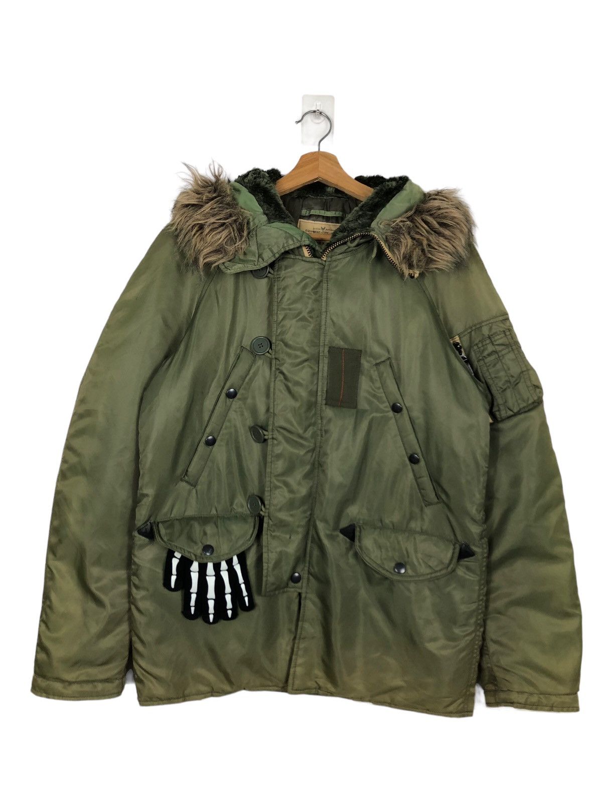 Avirex 🔥90s Bondage Riot Riot Bomber Jacket Avirex Mink Fur Hoodie Size US S / EU 44-46 / 1 - 1 Thumbnail