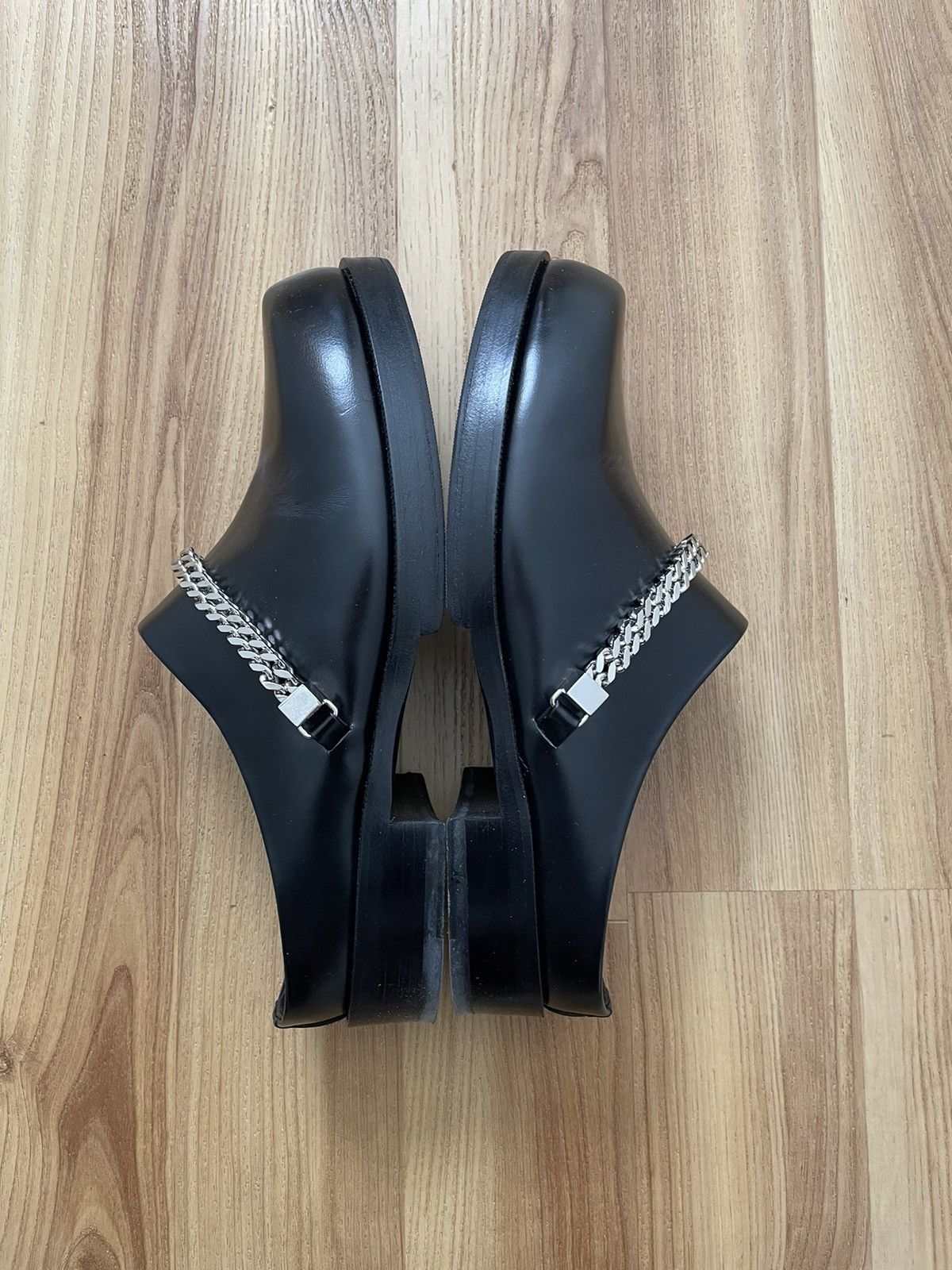 1017 ALYX 9SM Alyx Cubix Chain Mule Black Leather Size US 10 / EU 43 - 3 Thumbnail