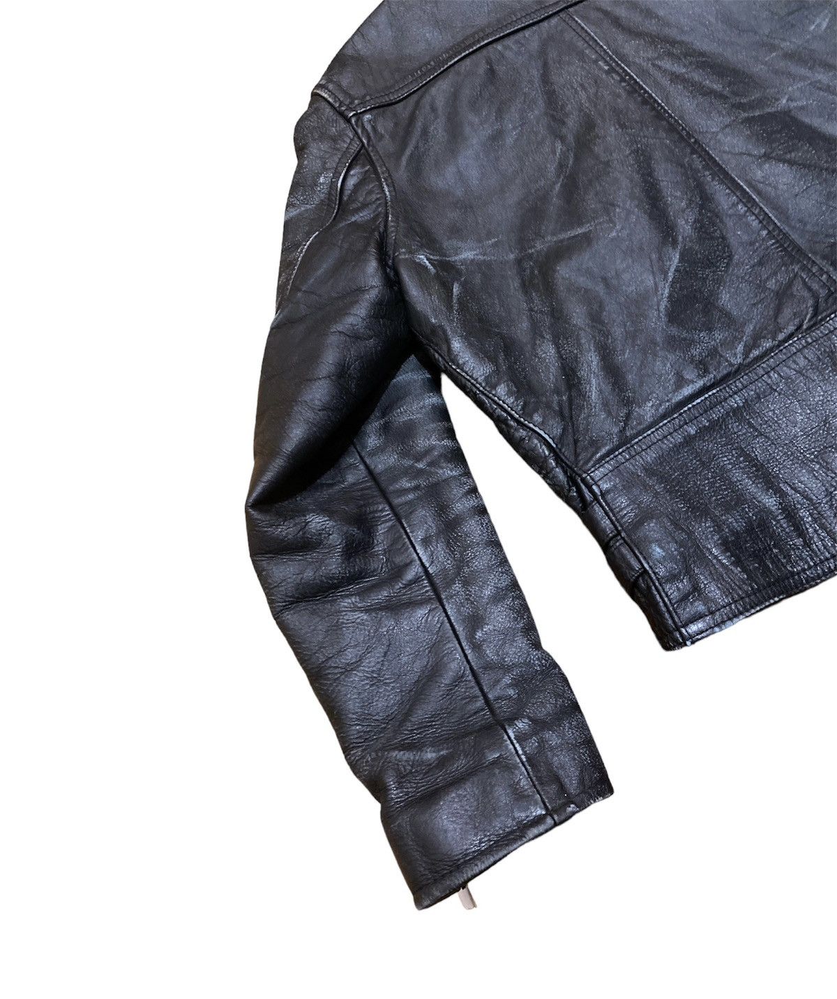Vintage Rare Vintage 80s Distressed Punk Leather Biker Jacket Size US M / EU 48-50 / 2 - 8 Thumbnail