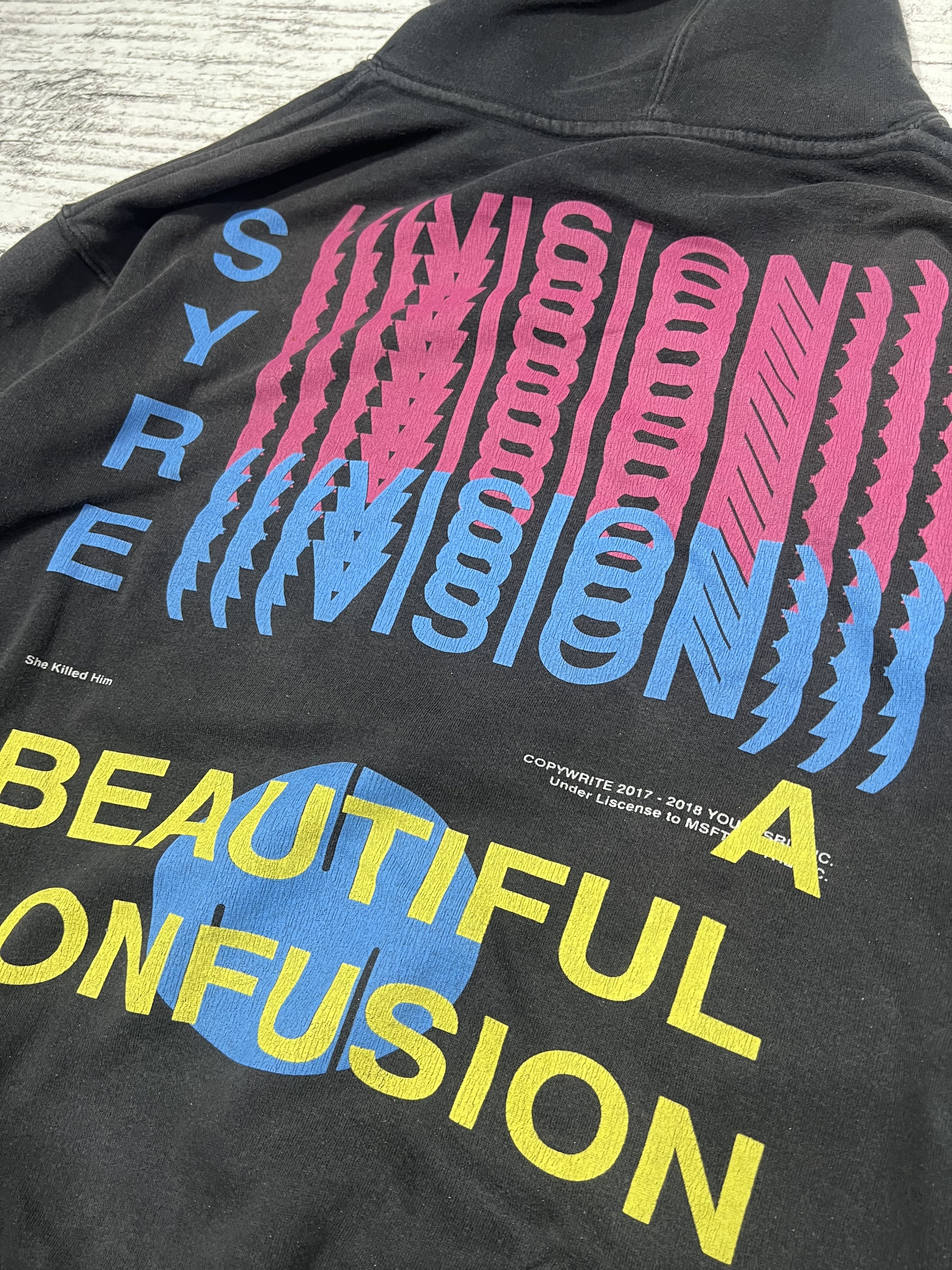 Japanese Brand 2000s Syre Jaden Smith Poem Faded Hoddie y2k Lgb Ifsix Size US L / EU 52-54 / 3 - 6 Thumbnail