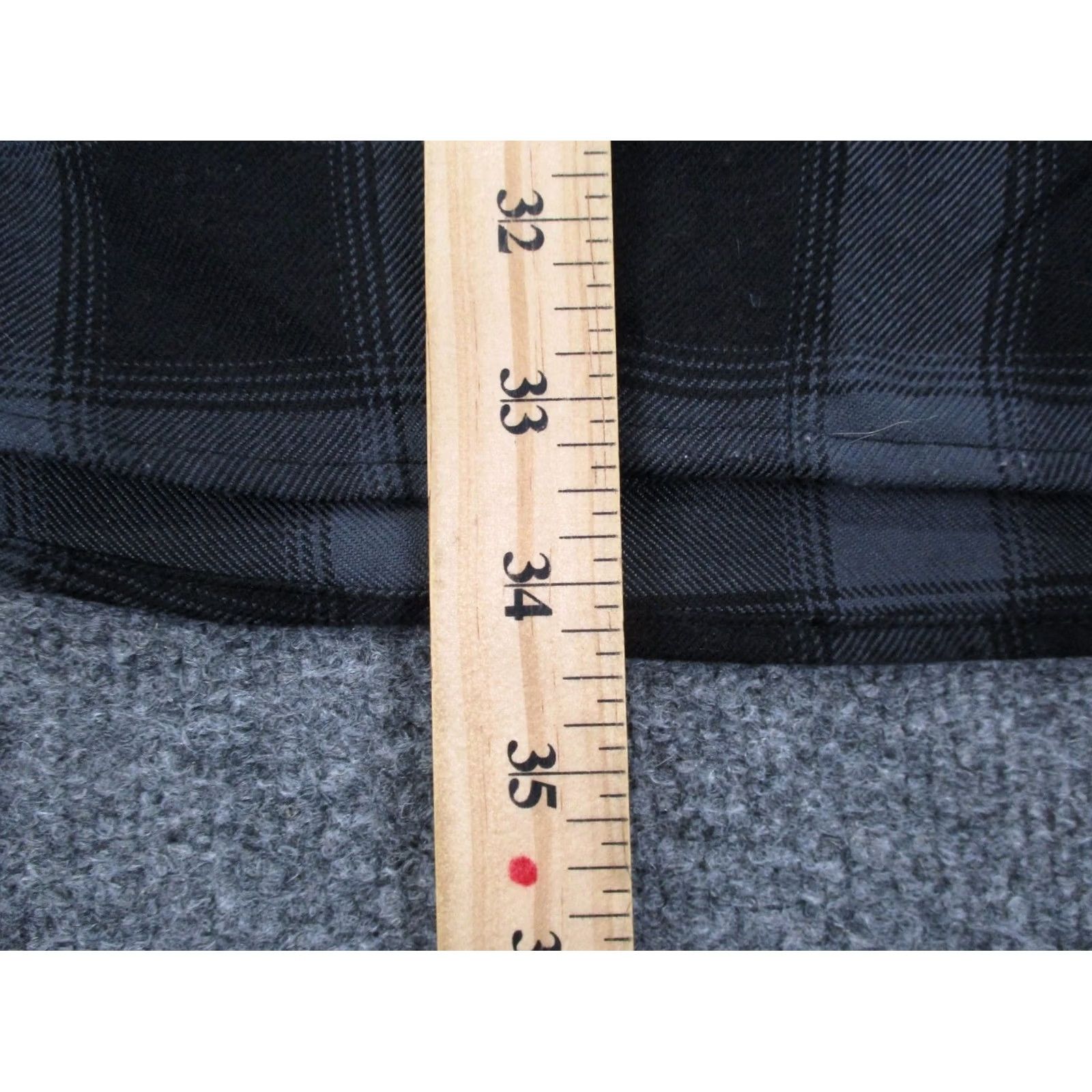 Logo 7 Dixons Shirt Mens 2XLT Plaid Al Dixons Button-Up Big & Tall 2XLT Gray Long Sleeve Pocket Wool? Size US XXL / EU 58 / 5 - 4 Thumbnail