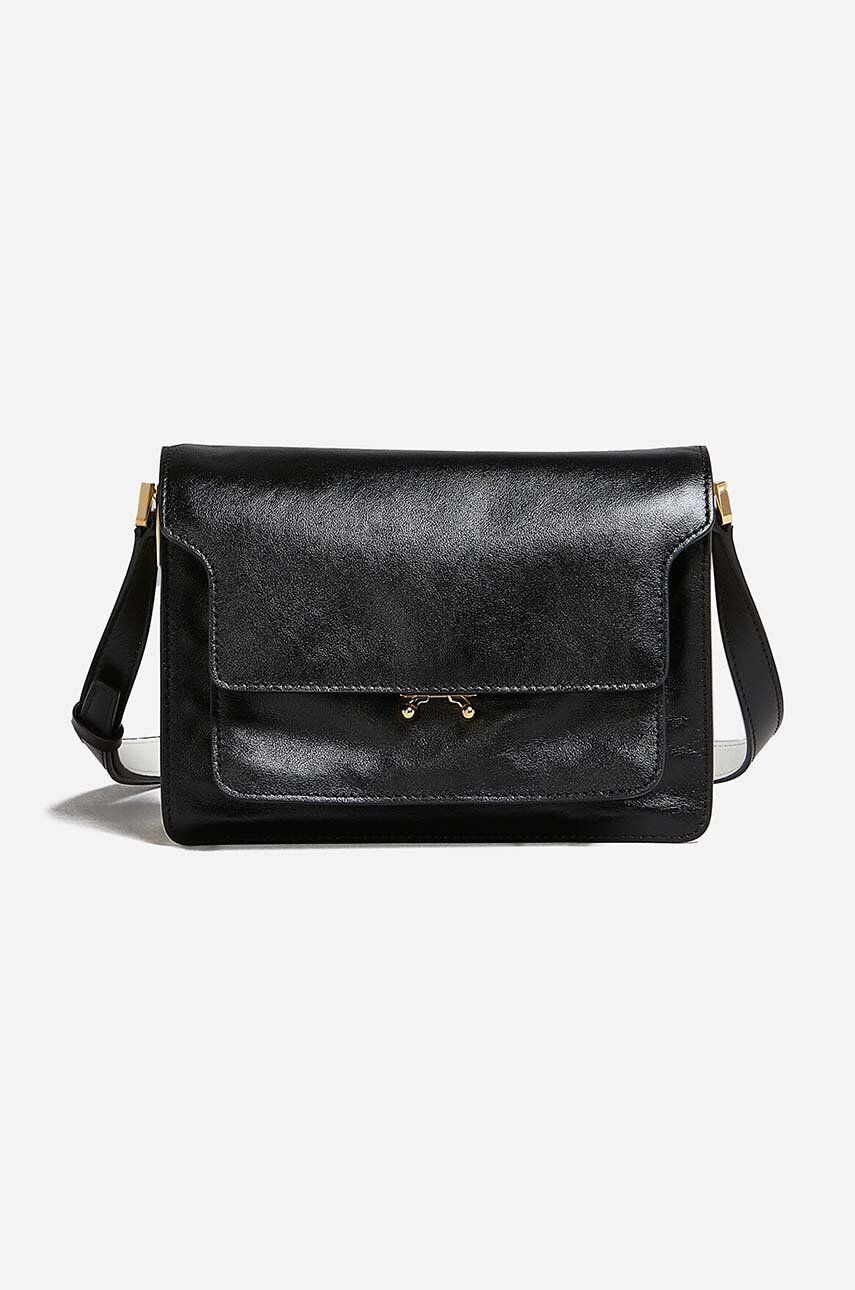 Marni o1w1db11024 Size: OS / Leather Handbag in Black Size ONE SIZE - 1 Thumbnail