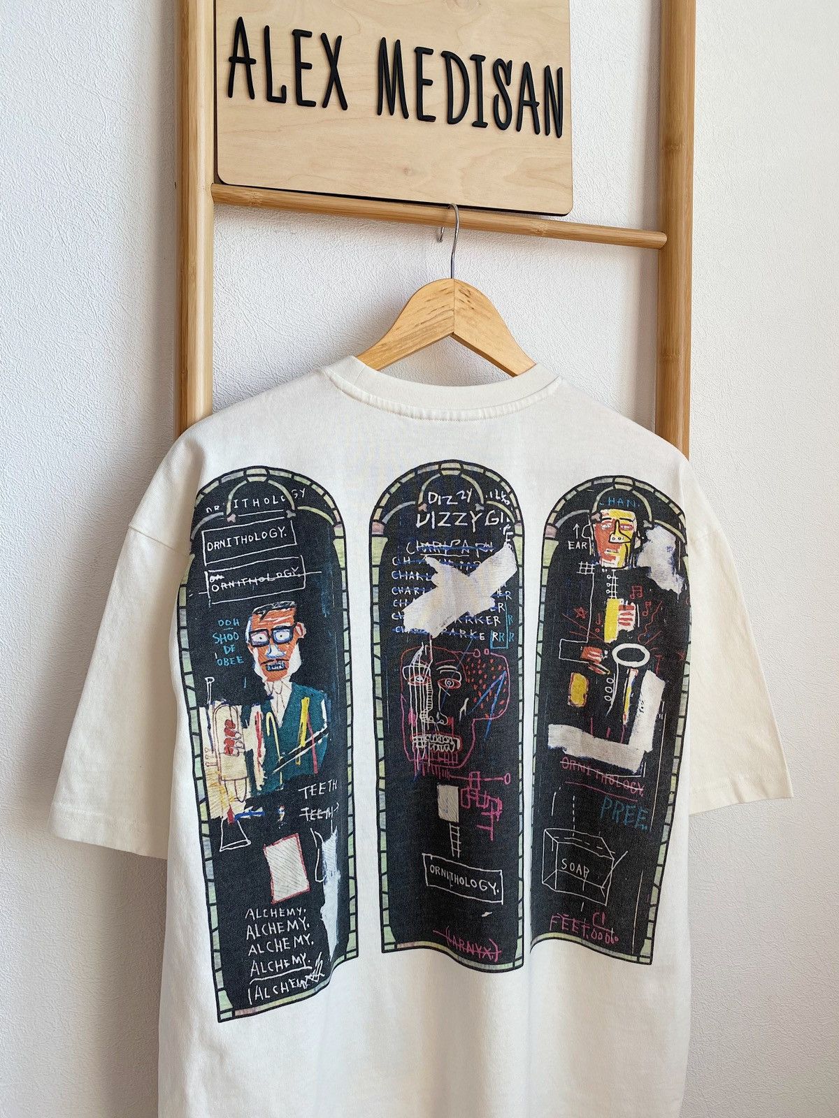 H&M × Jean-Michel Basquiat × Who Decides War WHO DECIDES WAR x BASQUIAT x H&M RELAXED FIT COTTON T-SHIRT Size US M / EU 48-50 / 2 - 1 Thumbnail