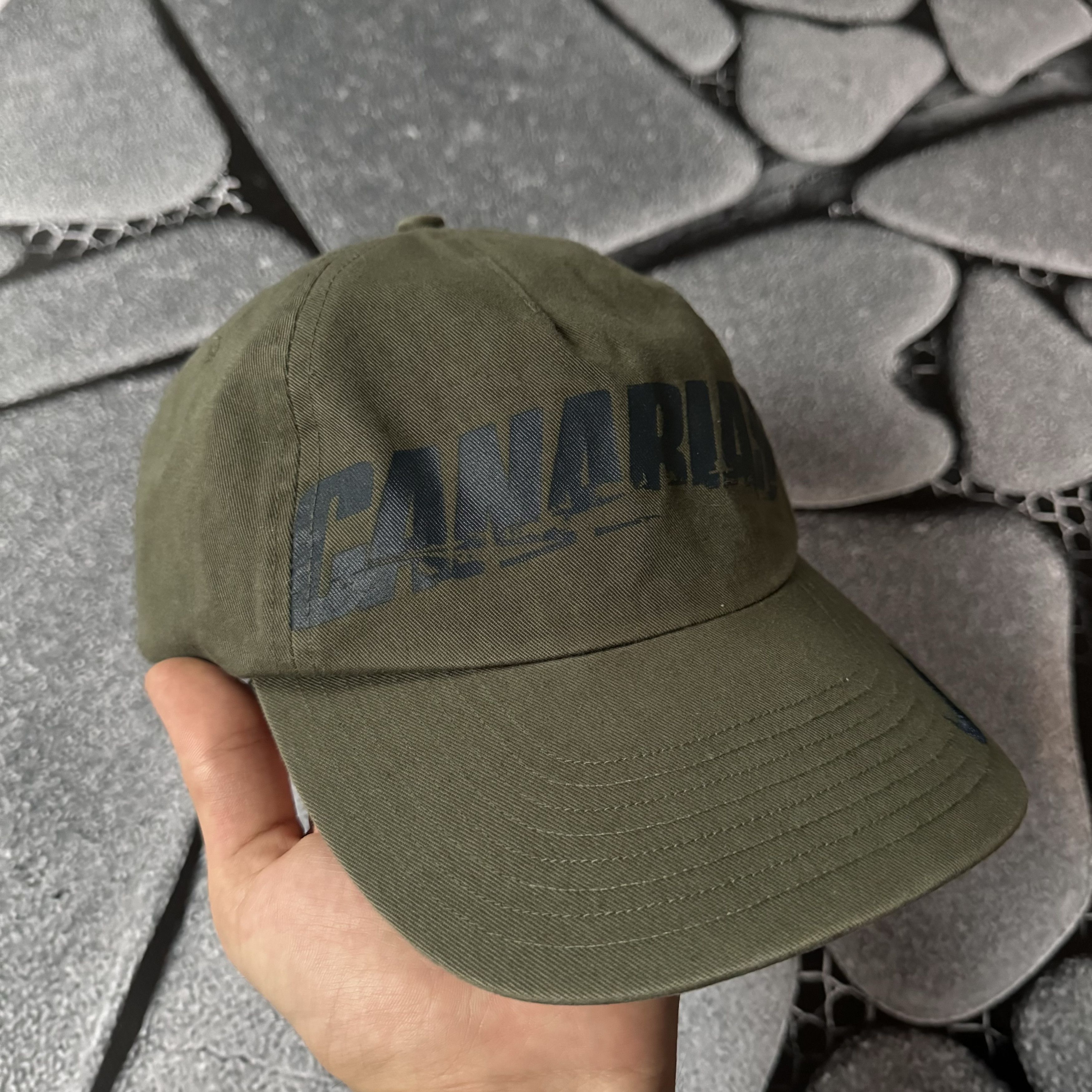 Nike × Vintage NIKE CANARIAS LIMITED EDITION DOUBLE SWOOSH KHAKI CAP Size ONE SIZE - 2 Thumbnail