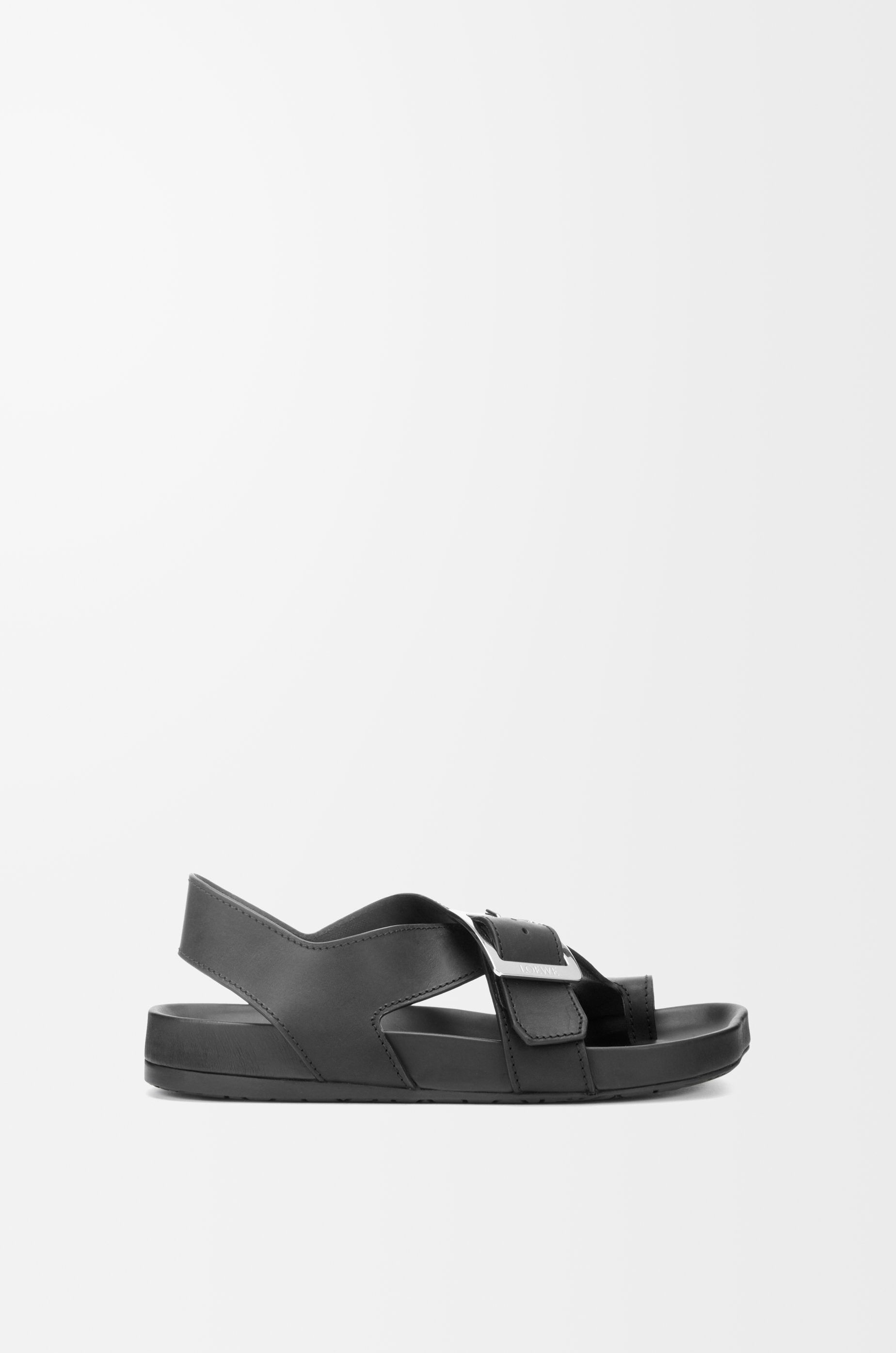 Loewe o1in1g0426 Ease Buckle Sandals in Black Size US 7 / IT 37 - 1 Thumbnail